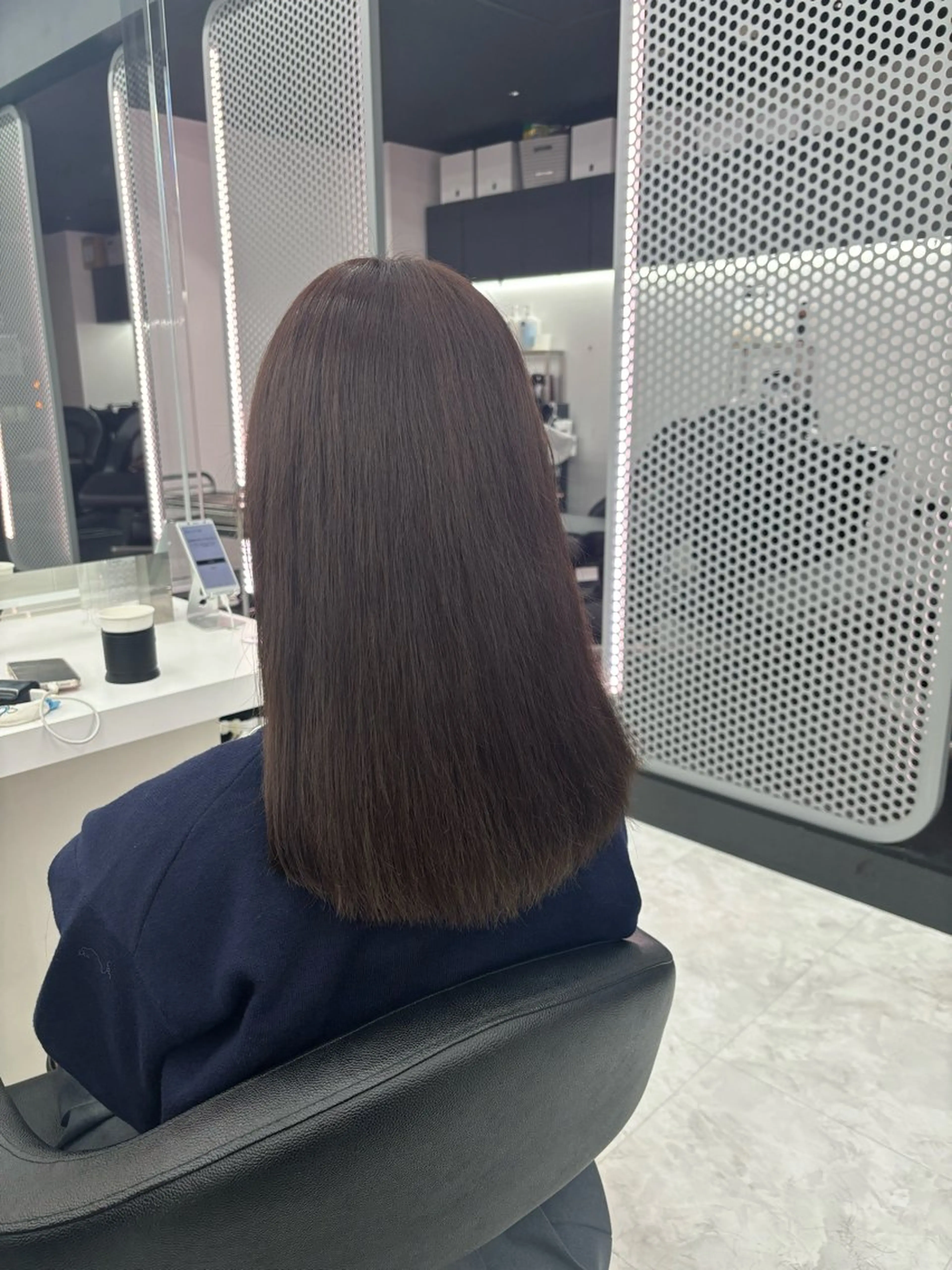 セミロング カラー ヘアカラー トリートメント 🤍レイヤー/顔周り 暖色hirari🤍のヘアスタイル