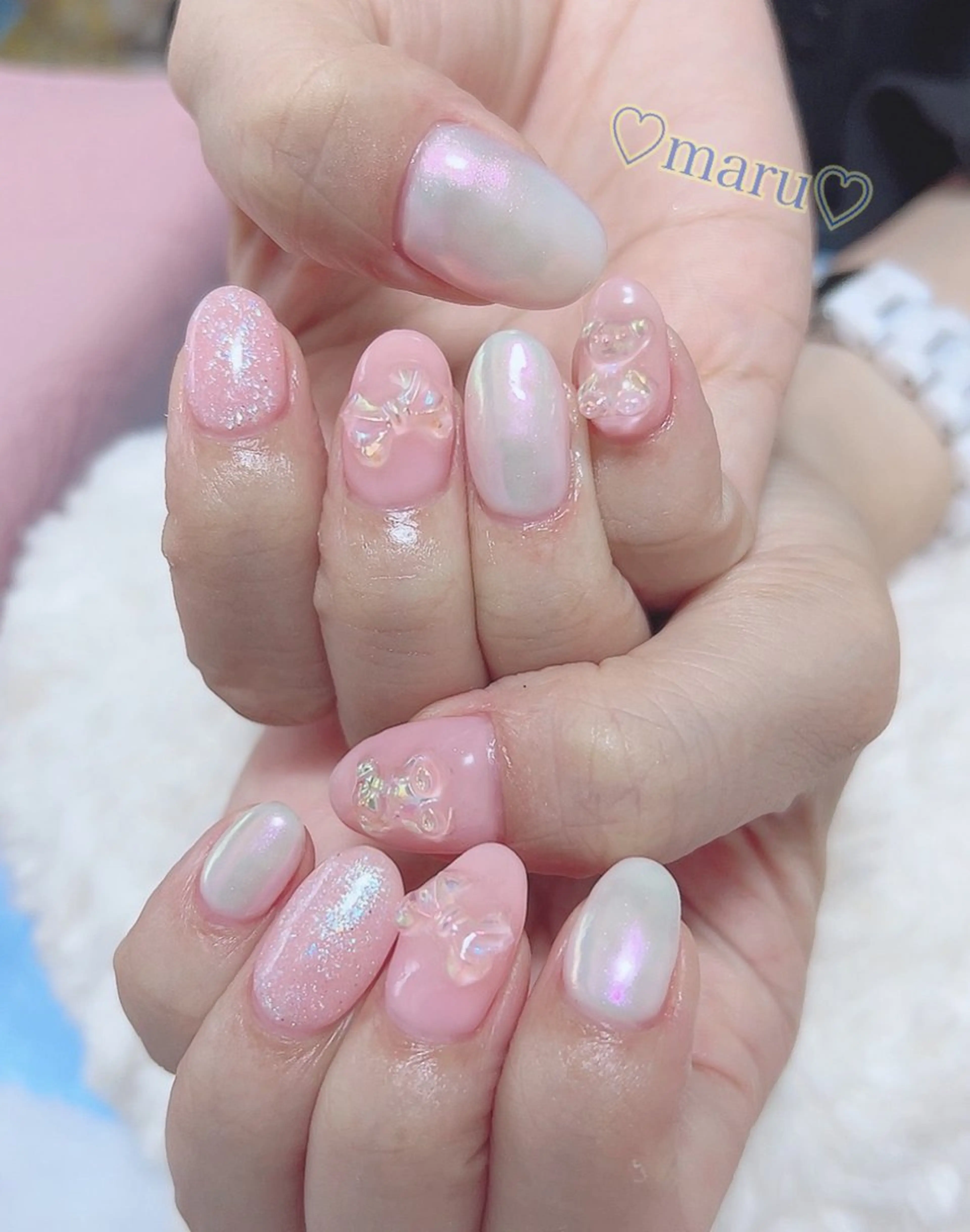 ネイル ハンドネイル フットネイル まるみ♡8/25- 31お休み🙇‍♀️のネイルデザイン