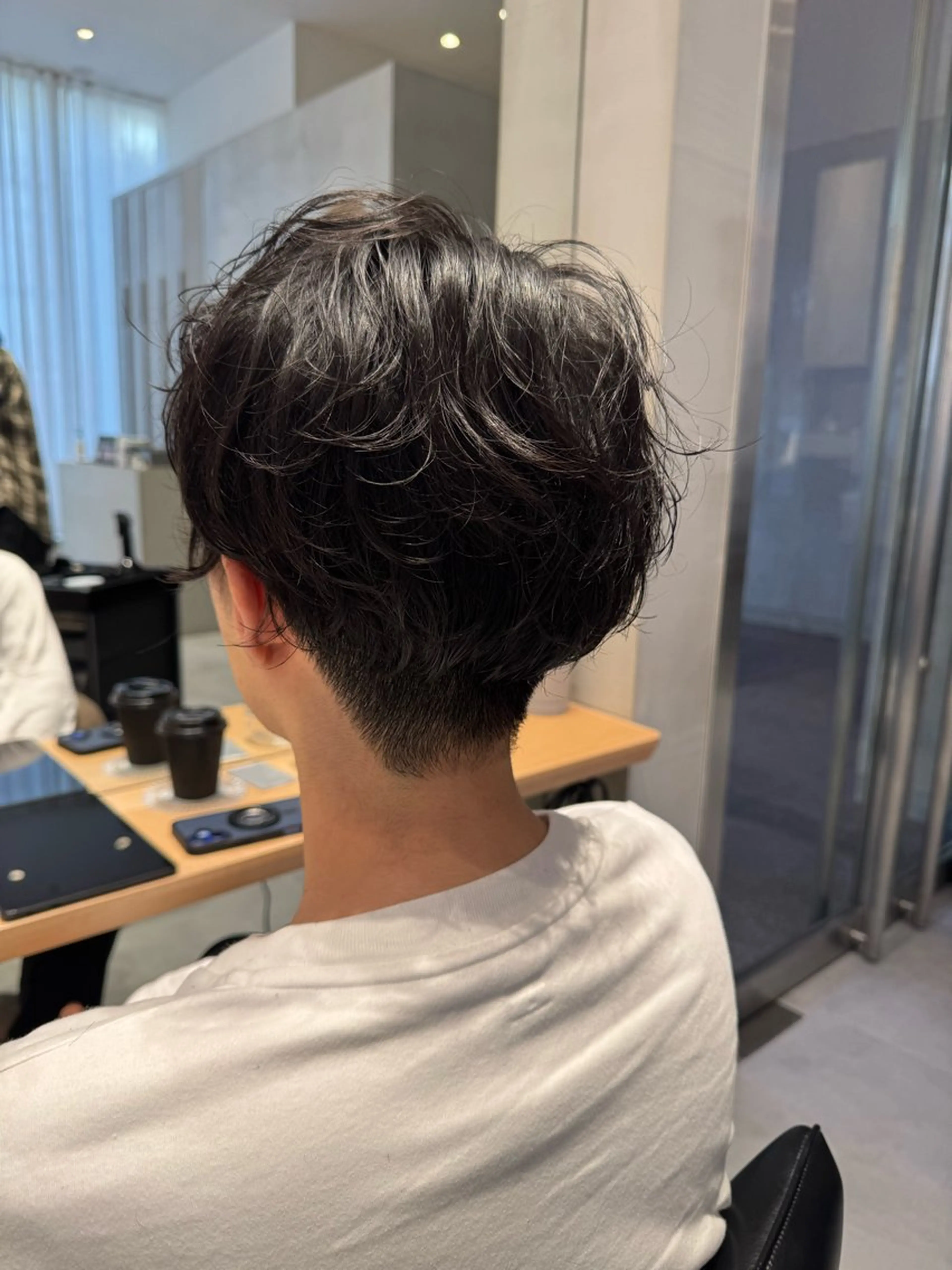 メンズ アイブロウ 風香🪼レイヤー /透明感カラーのヘアスタイル