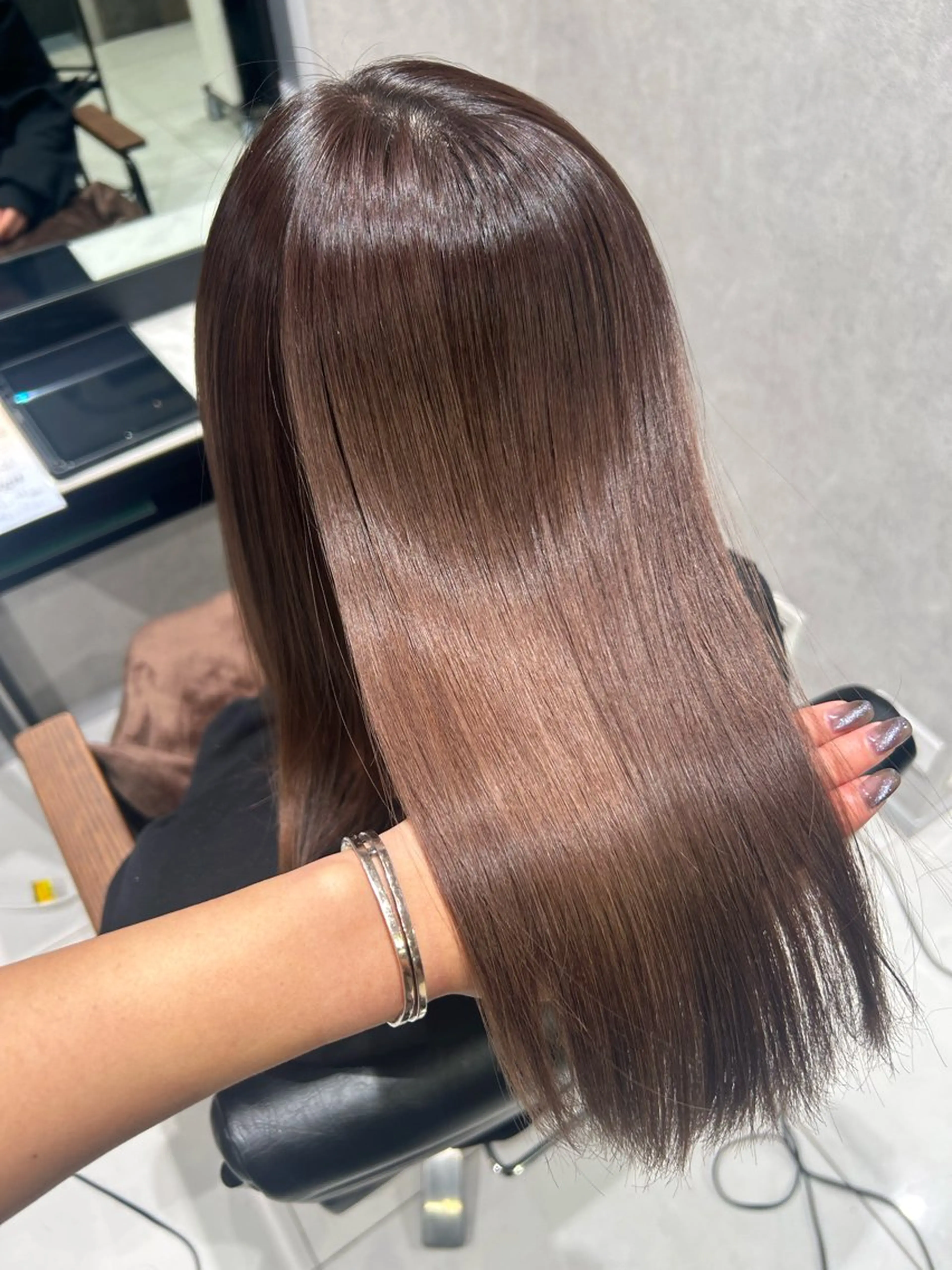 カラー 透明感カラー ヘアカラー トリートメント 透明感カラー🩵 束感まつげ🪼海月のマツエク・マツパデザイン
