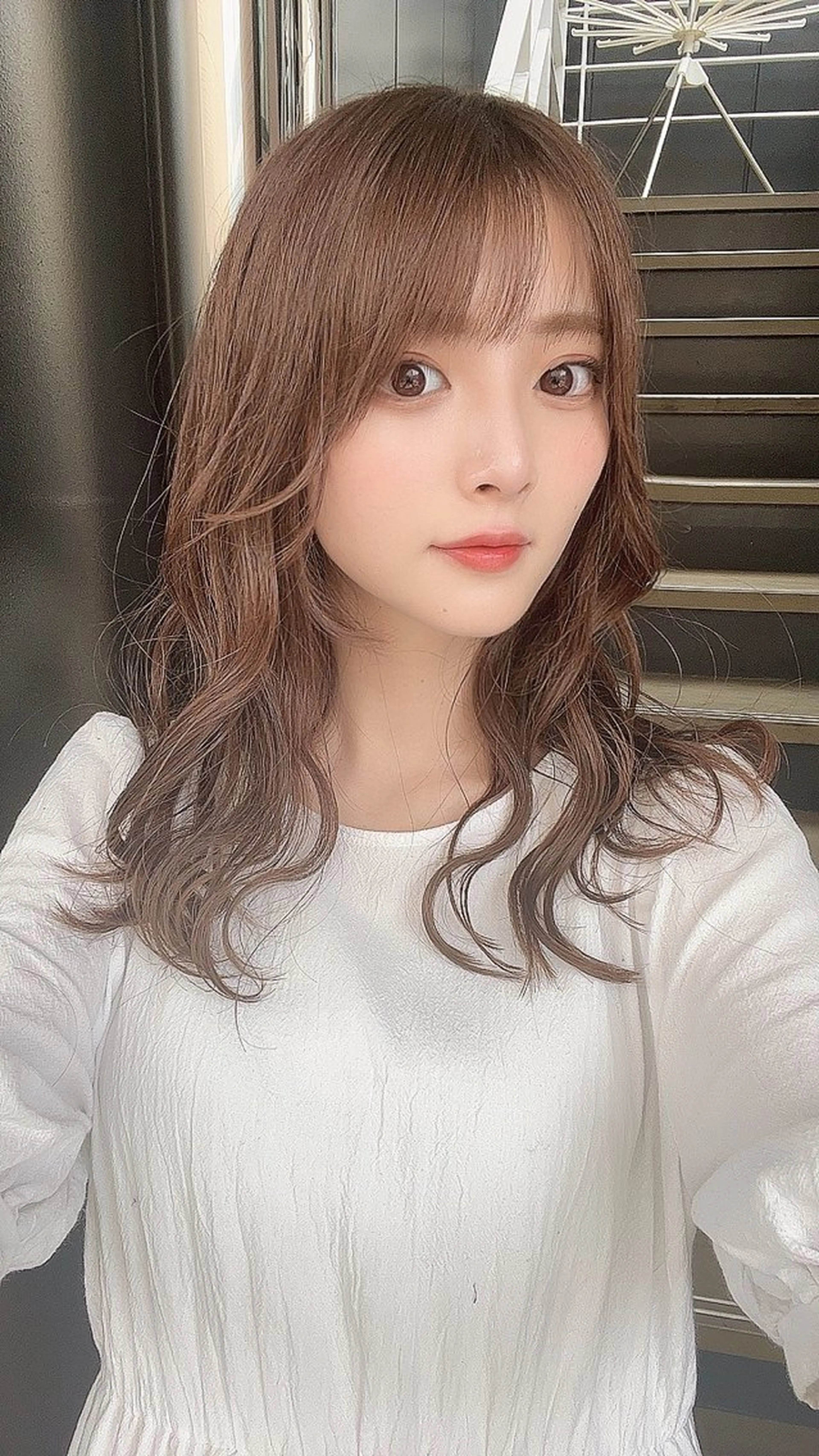 セミロング カラー パーマ カット ヘアカラー 西新/siohair 似合わせ/石尾刻矢のヘアスタイル