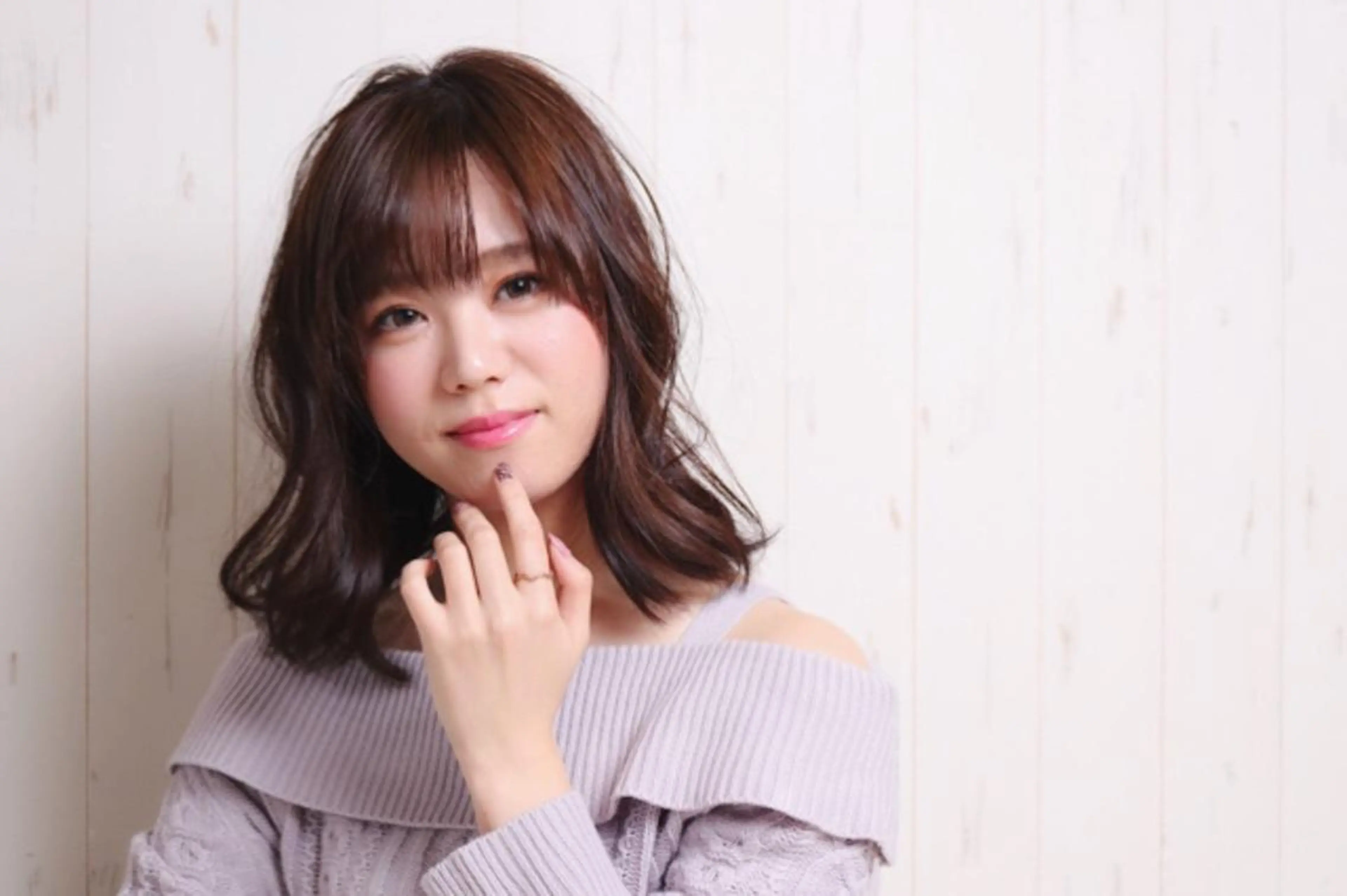 ミディアム カラー ブラウンカラー ショコラブラウン KAIzen. tomoのヘアスタイル