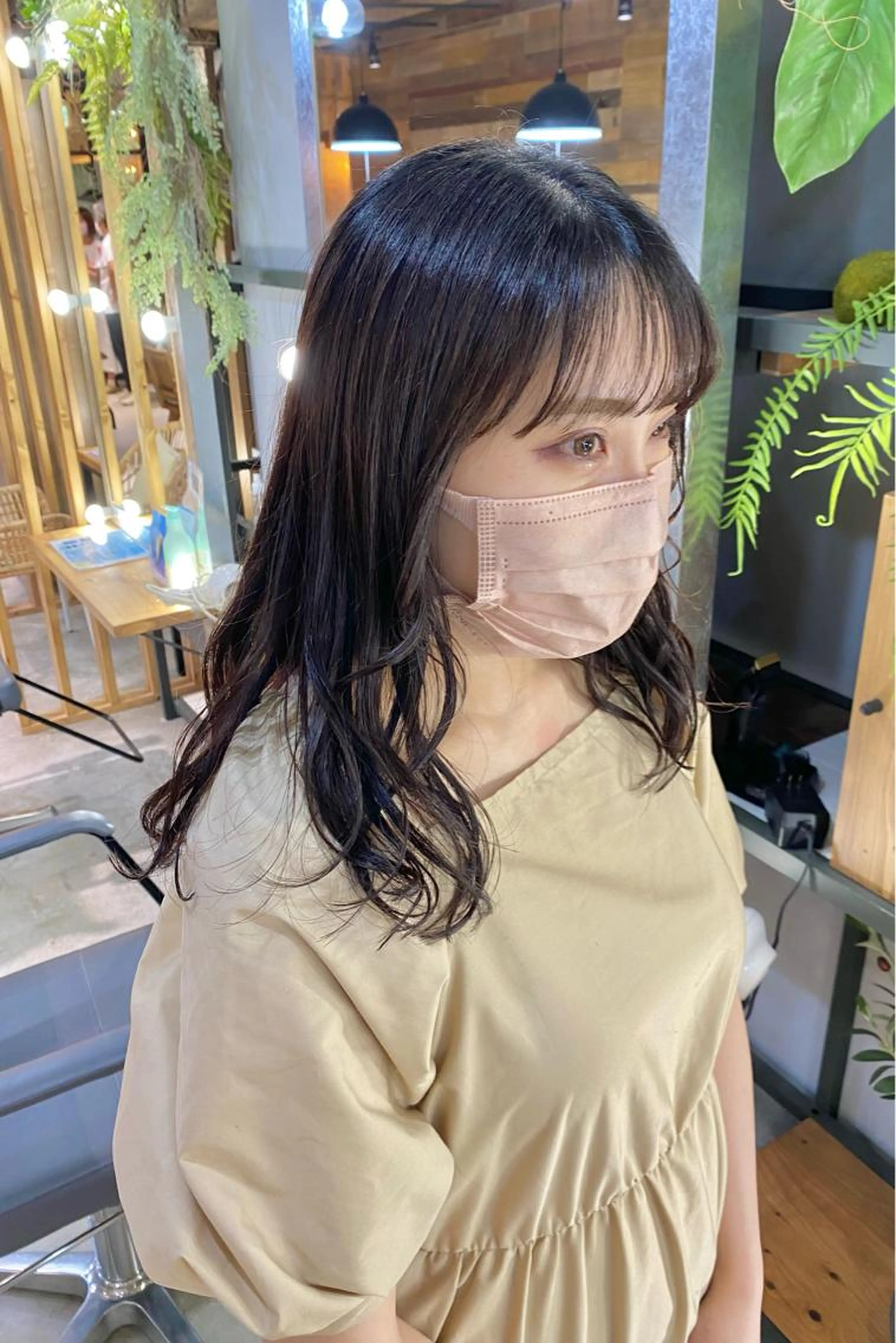 前髪カットの写真