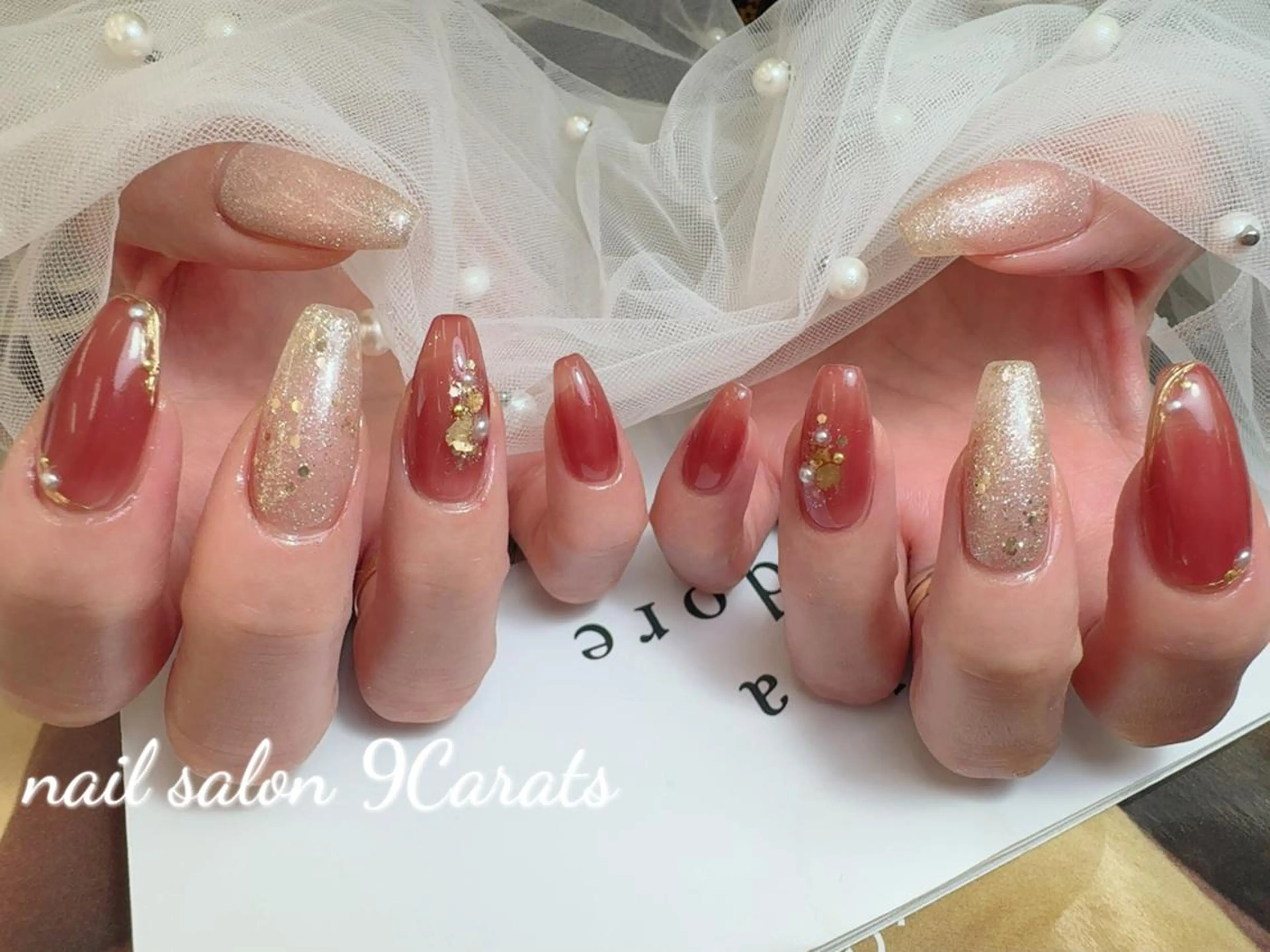 ネイル 💜ワンホンネイル ナインカラット💎のネイルデザイン