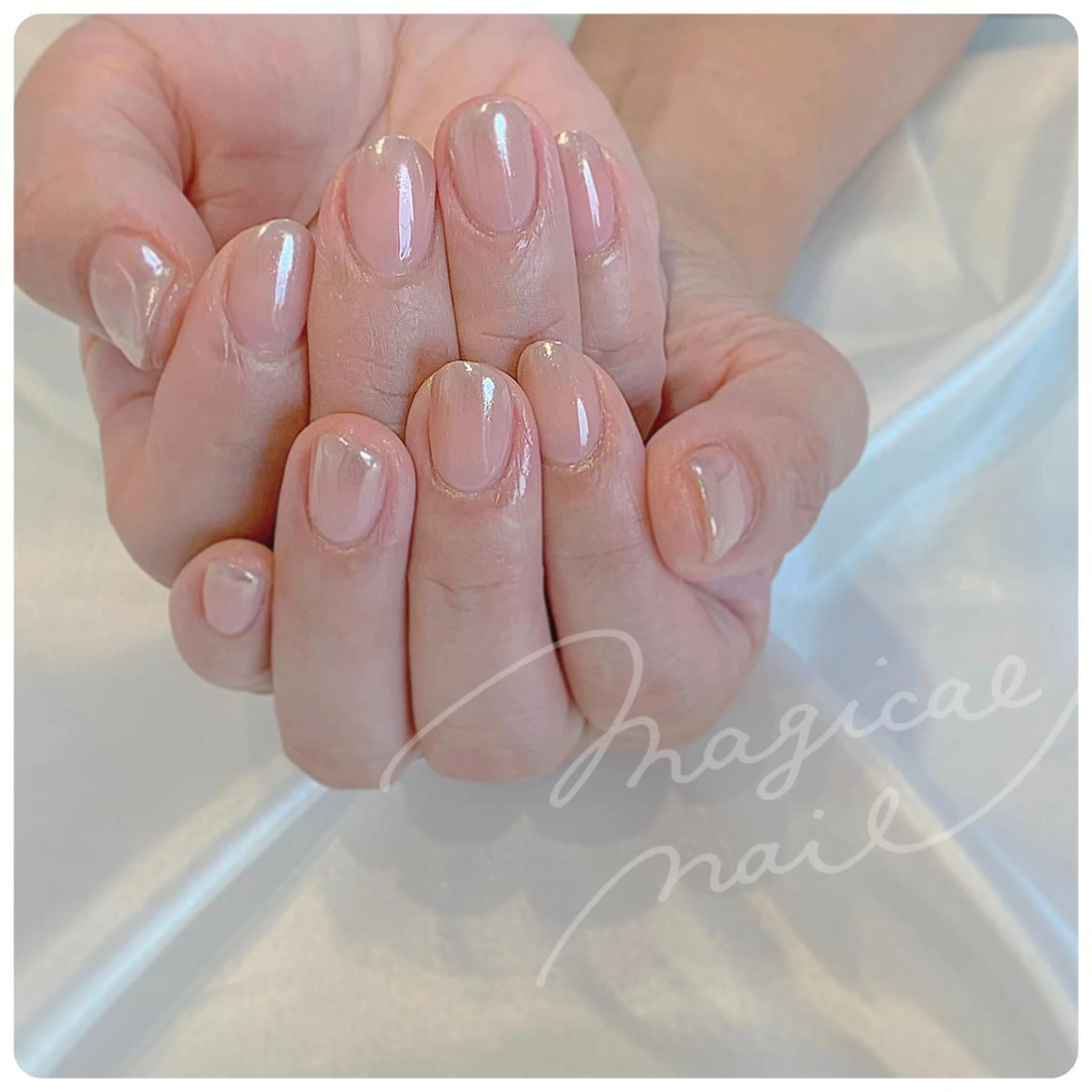 ネイル グラデーション ミラーネイル ハンドネイル magical nailのネイルデザイン