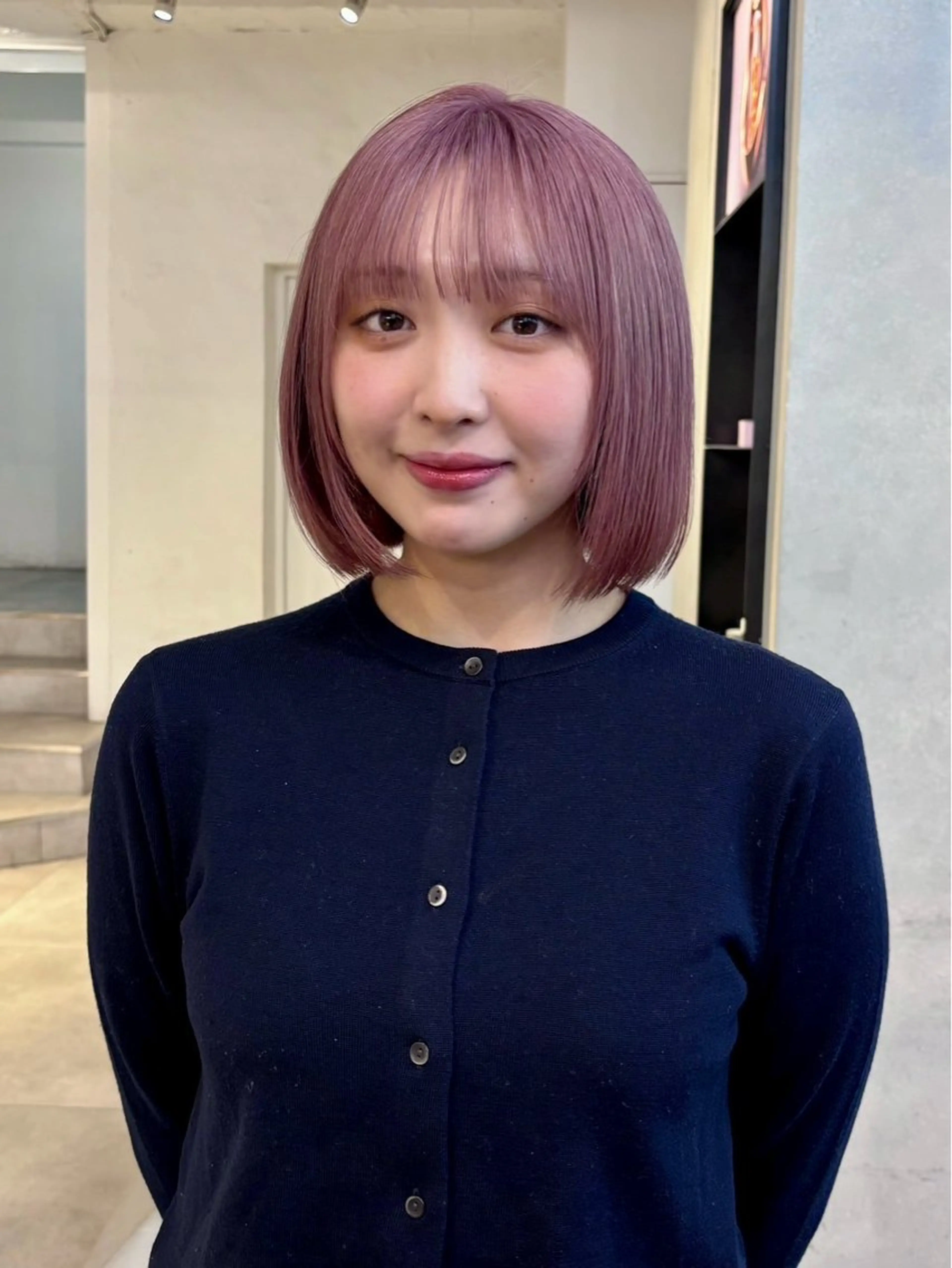 ミディアム カラー ヘアカラー 💘𝖕𝖎𝖓𝖐 ʜᴀɪʀ💘KAIのヘアスタイル