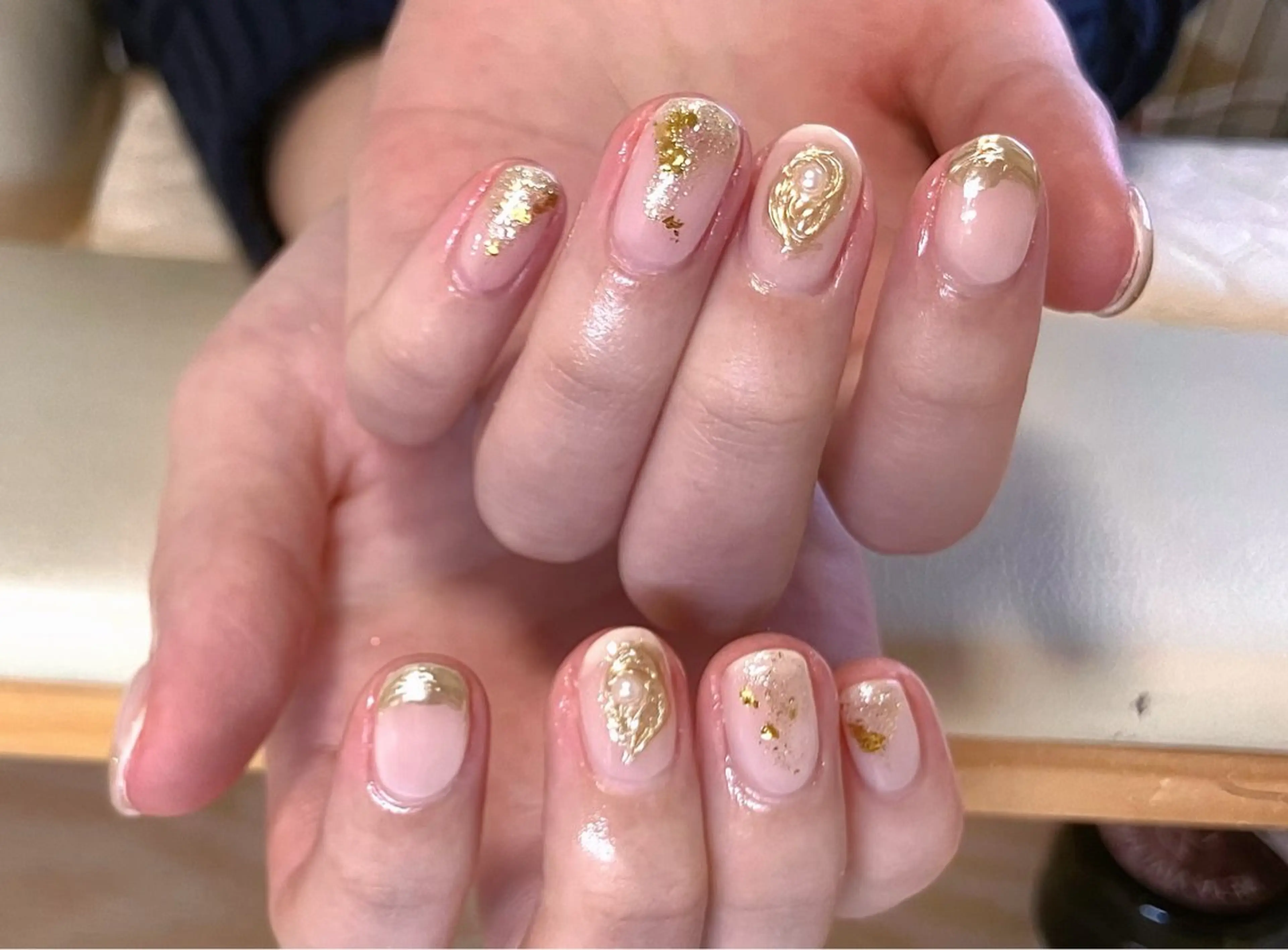 ネイル アートネイル ジェルネイル キラキラネイル マグネットネイル 大理石ネイル(マーブル) ハンドネイル RinRin　nail所属・孔 ジンシェンのネイルデザイン