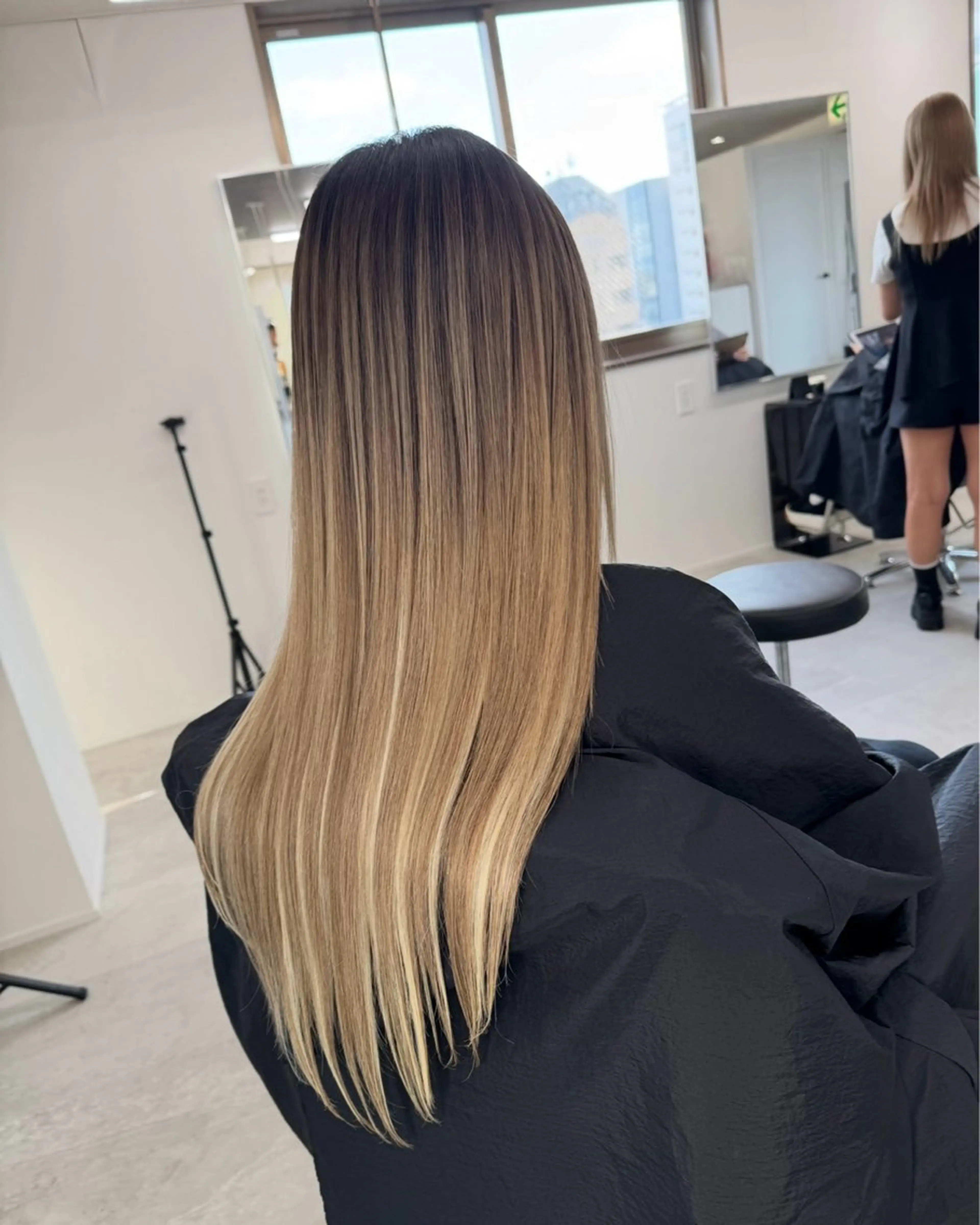 ロング エクステ レイヤーカット エクステ yuna/透明感 カラー/エクステのヘアスタイル