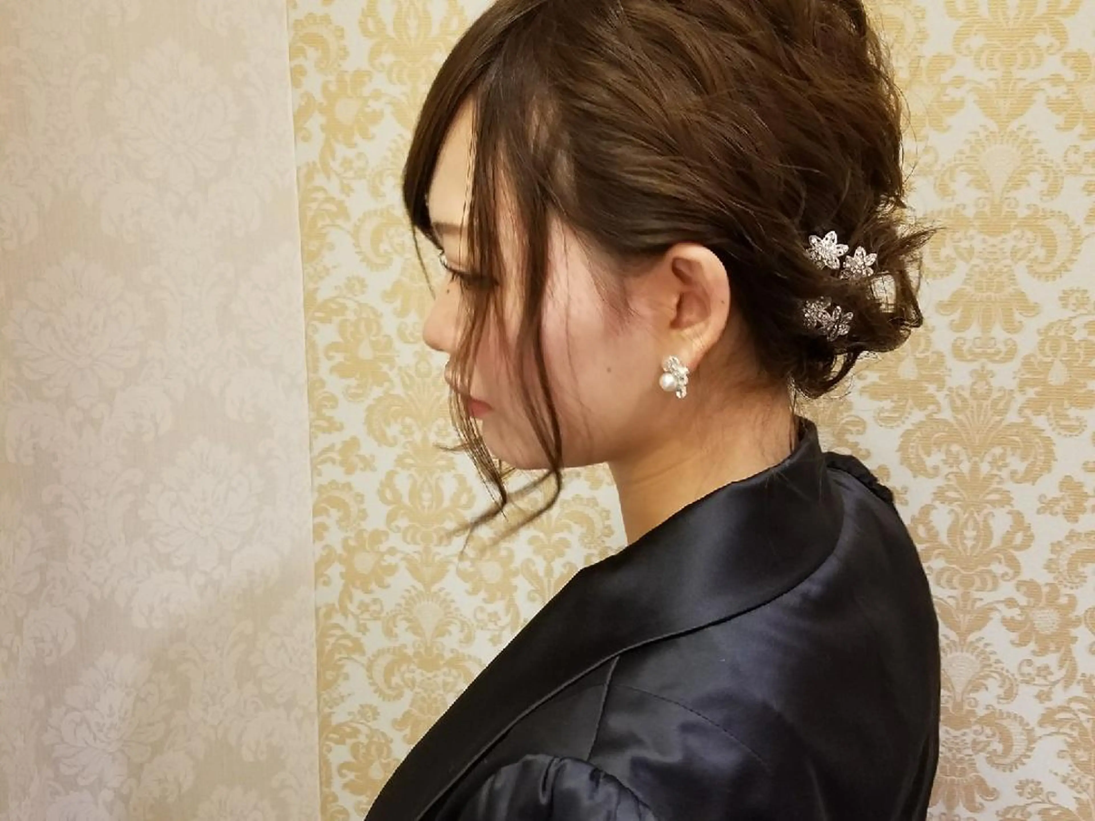 ヘアアレンジ ミディアム 結婚式・ブライダル 🌿小川 大輔🌿のヘアスタイル