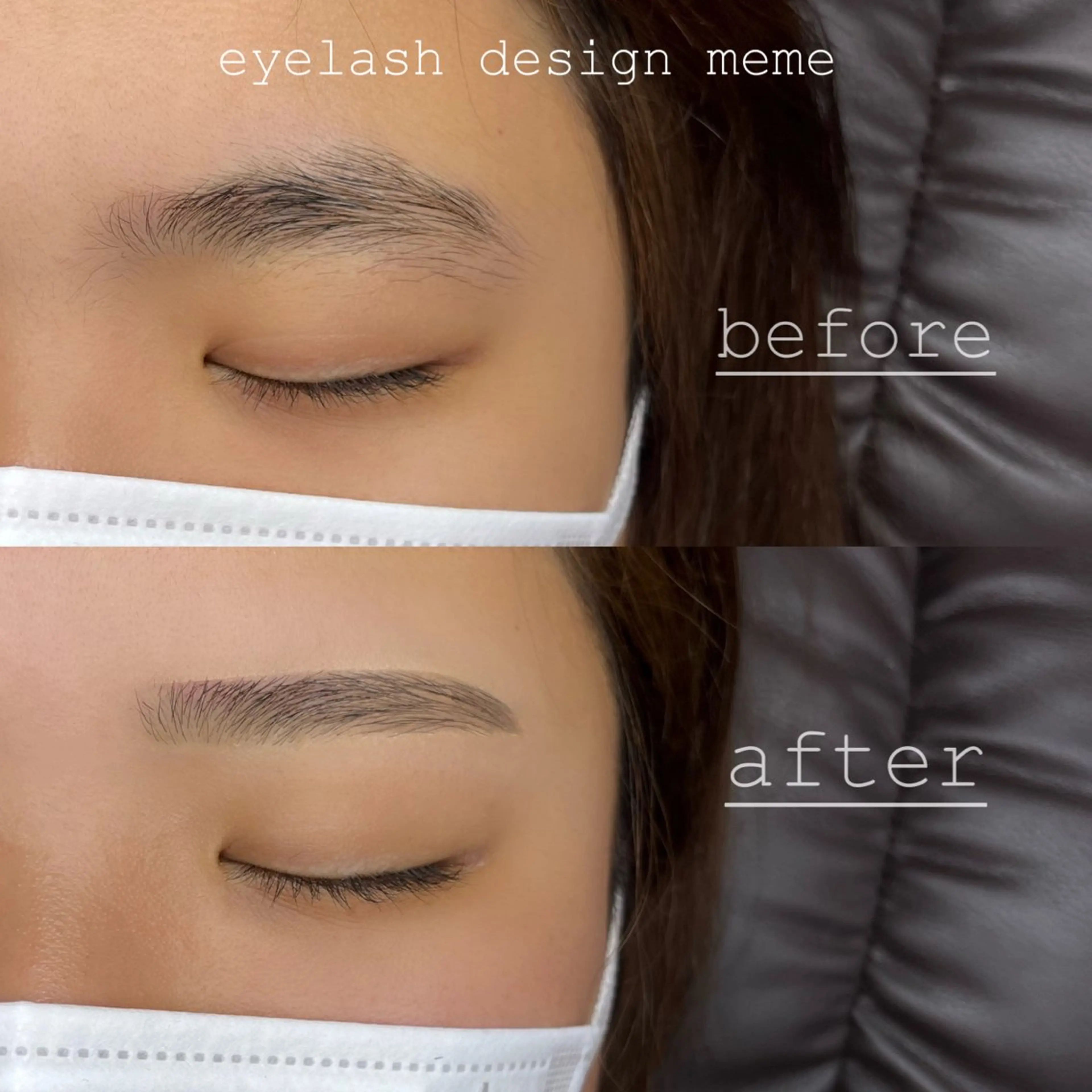 アイブロウ 眉毛ワックス脱毛 meme erinaのマツエク・マツパデザイン