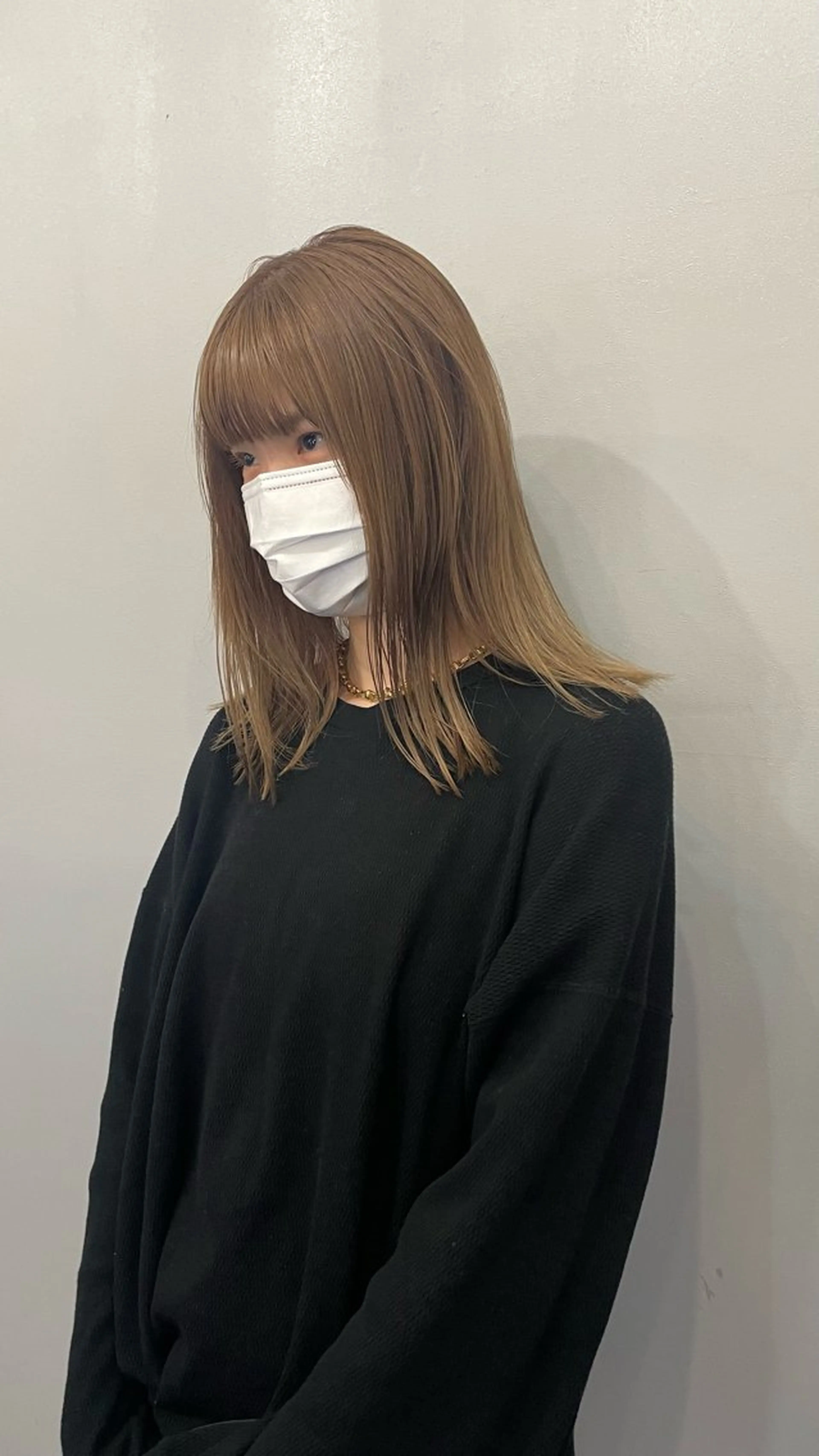 ミディアム カラー ヘアアレンジ メンズ ベージュカラー ヘアカラー トリートメント ヘアセット 💐大人可愛く Kroda💐のヘアスタイル