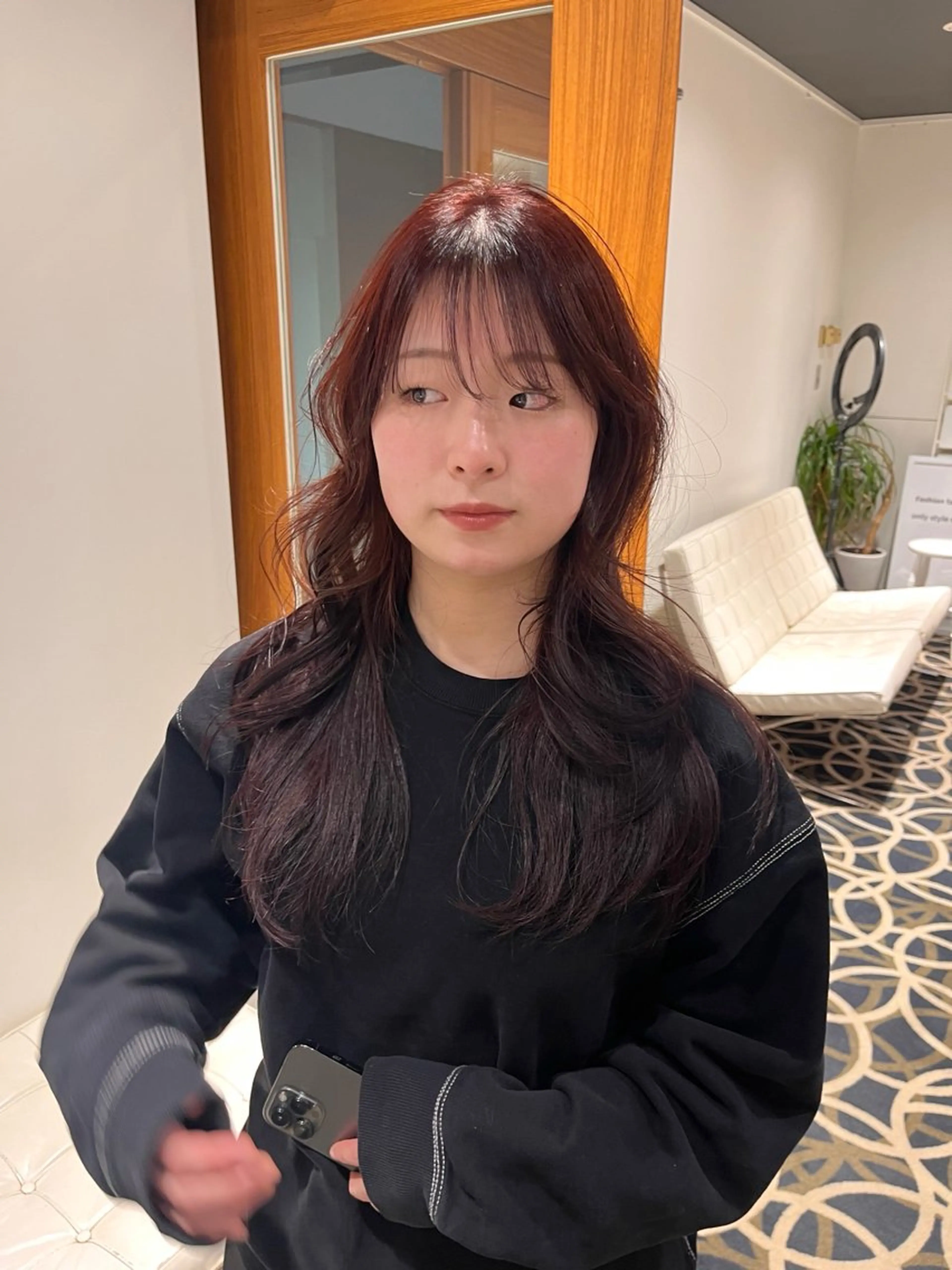 ロング hair make BEHIVE ichibancho AVEDA所属・渡邉  日向子 🌙レイヤー・パーマのヘアスタイル