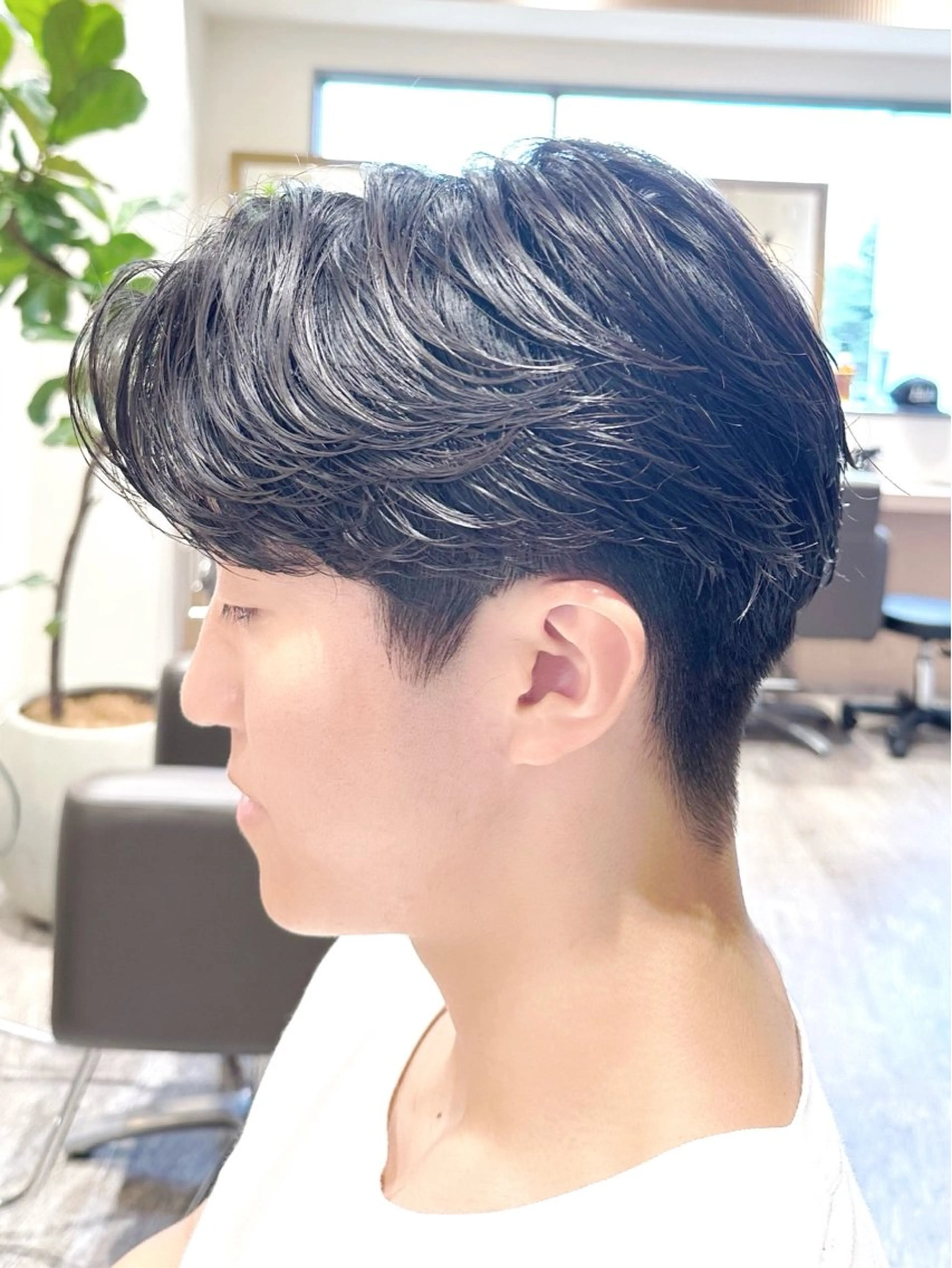 メンズ カット パーマ 【メンズパーマ】比嘉 啓人のヘアスタイル