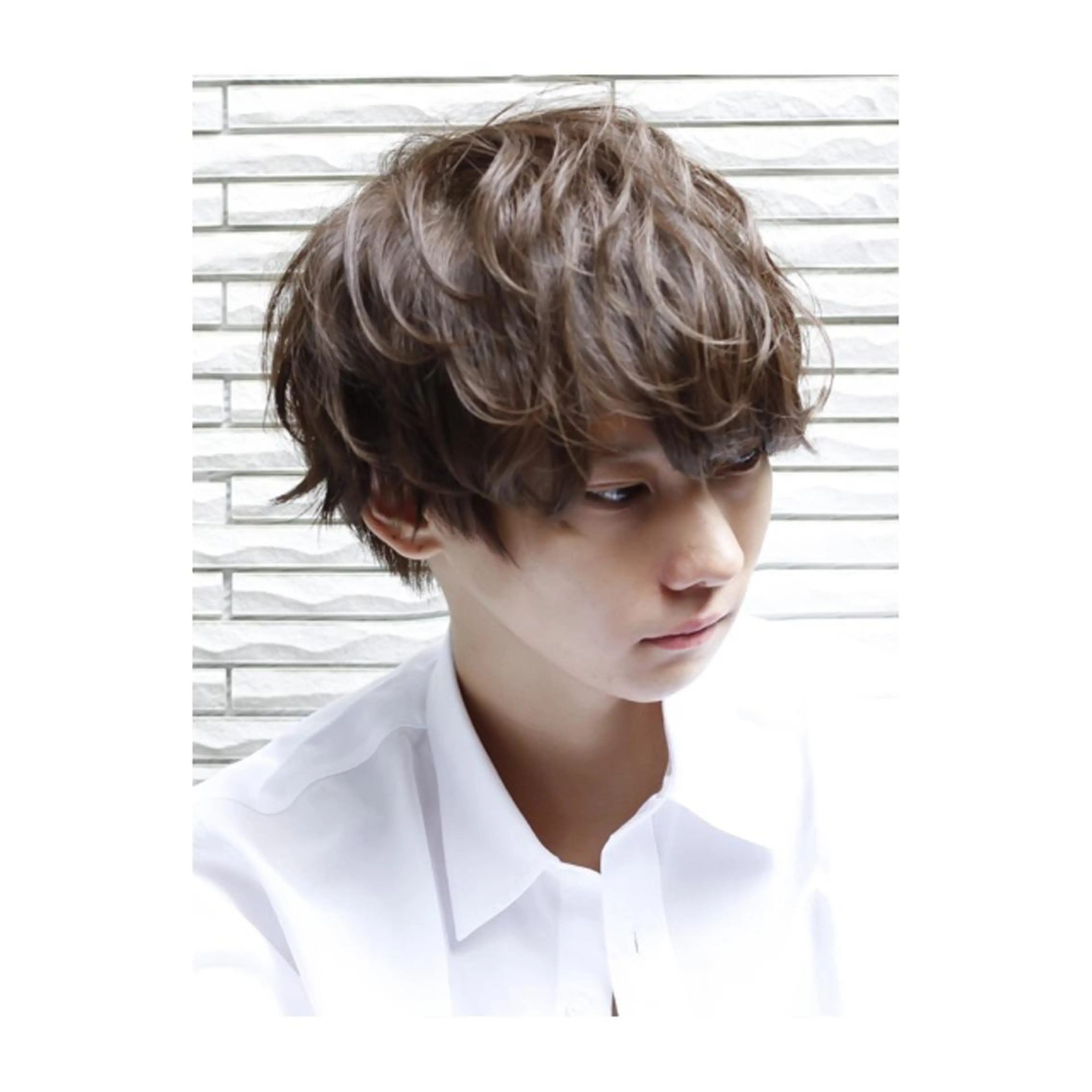 ショート メンズ マッシュウルフ マッシュ メンズウルフカット ウルフカット パーマ美容師 /小泉賢徒のヘアスタイル