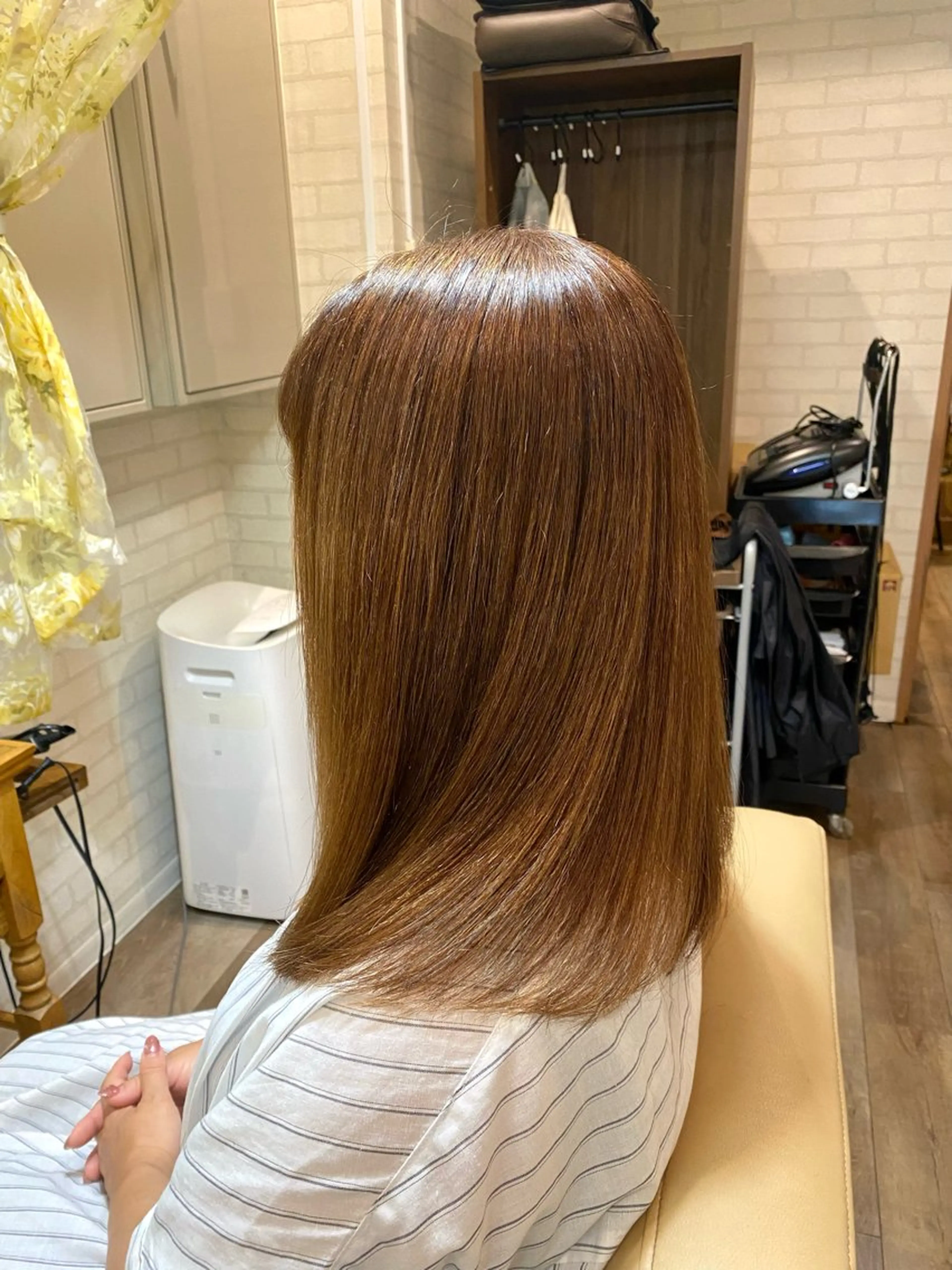 セミロング カラー Aujuaソムリエ 🎨‎♡HARUのヘアスタイル