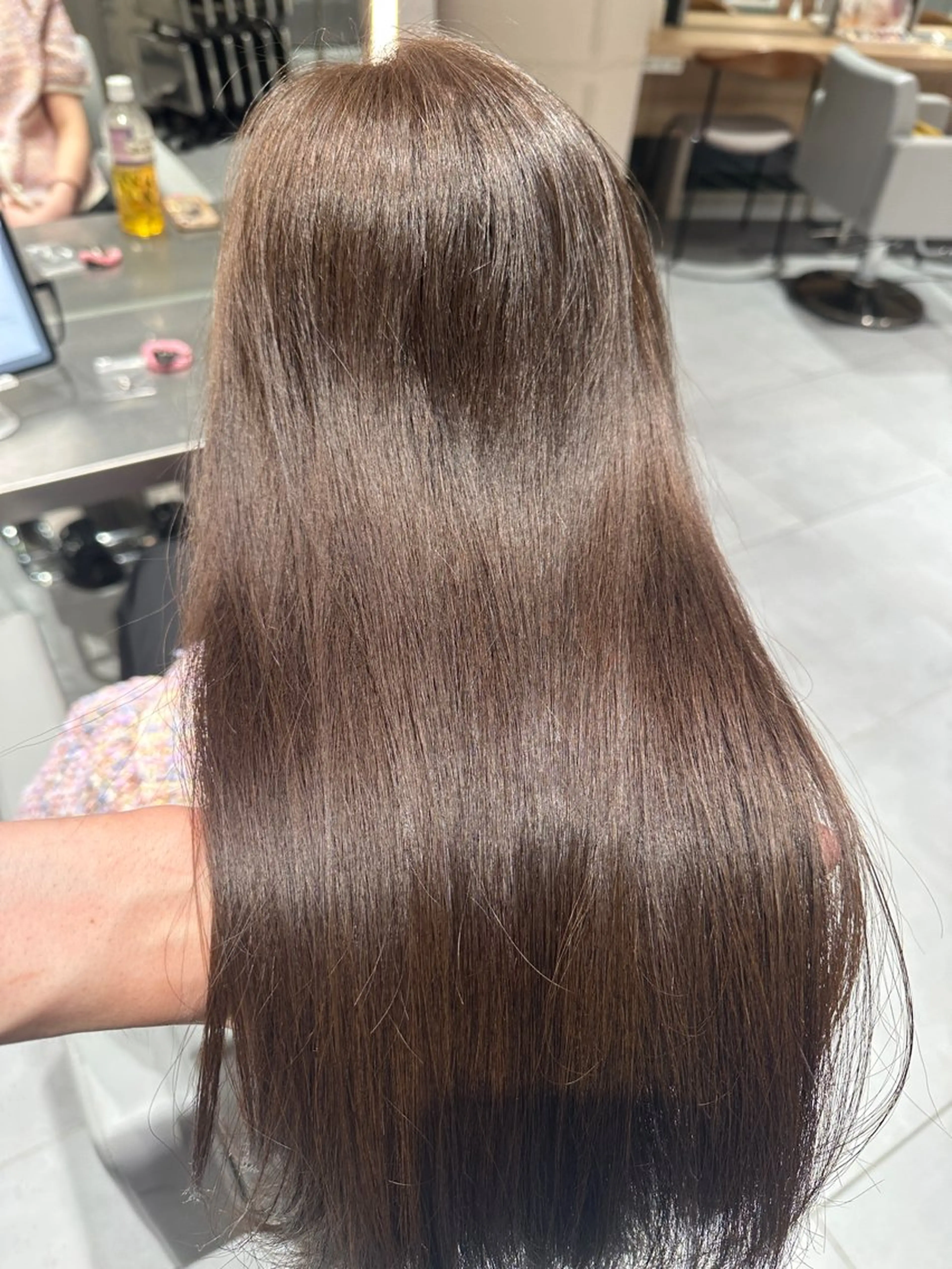ロング カラー 黒髪 ブルーカラー ブルーブラック グレージュ minx shibuya  smart saron所属・レイヤーカット 清水翔太のヘアスタイル