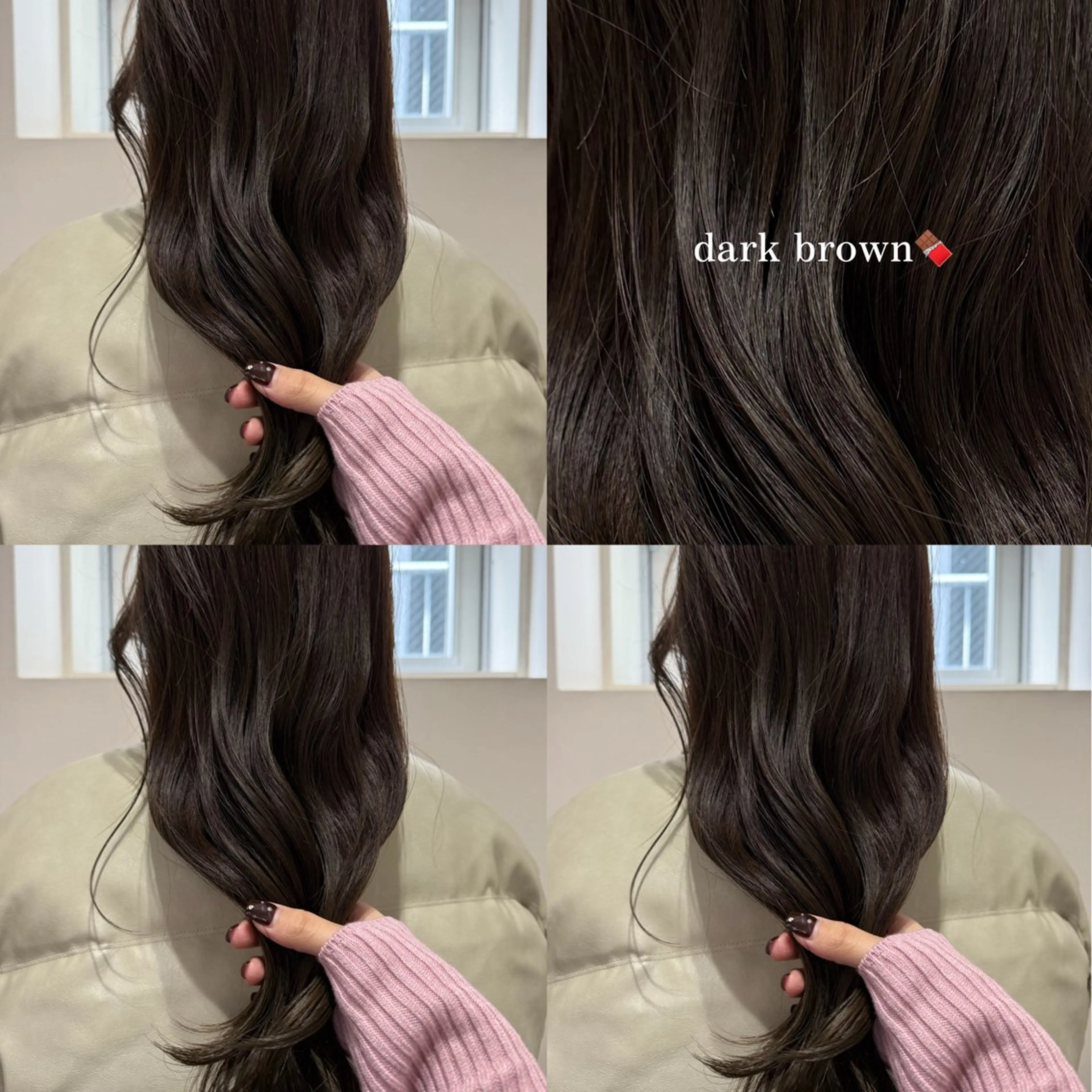 ロング チョコレートブラウン ヘアカラー 福岡透明感カラー/ 髪質改善/ayaneのヘアスタイル