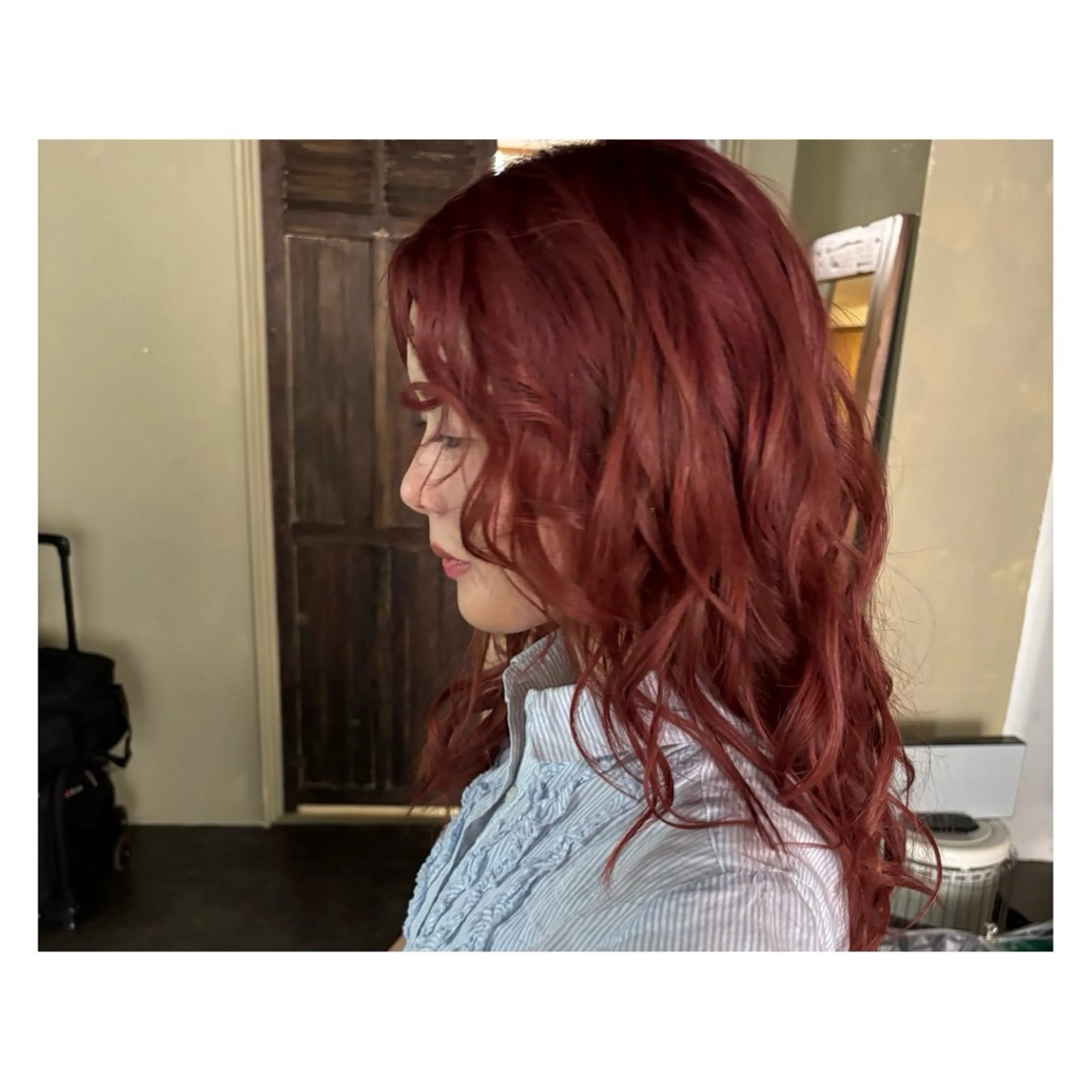 🍒w color【カシスピンクカラー】+【ケアブリーチ込み】※ホームケアTr付きの写真