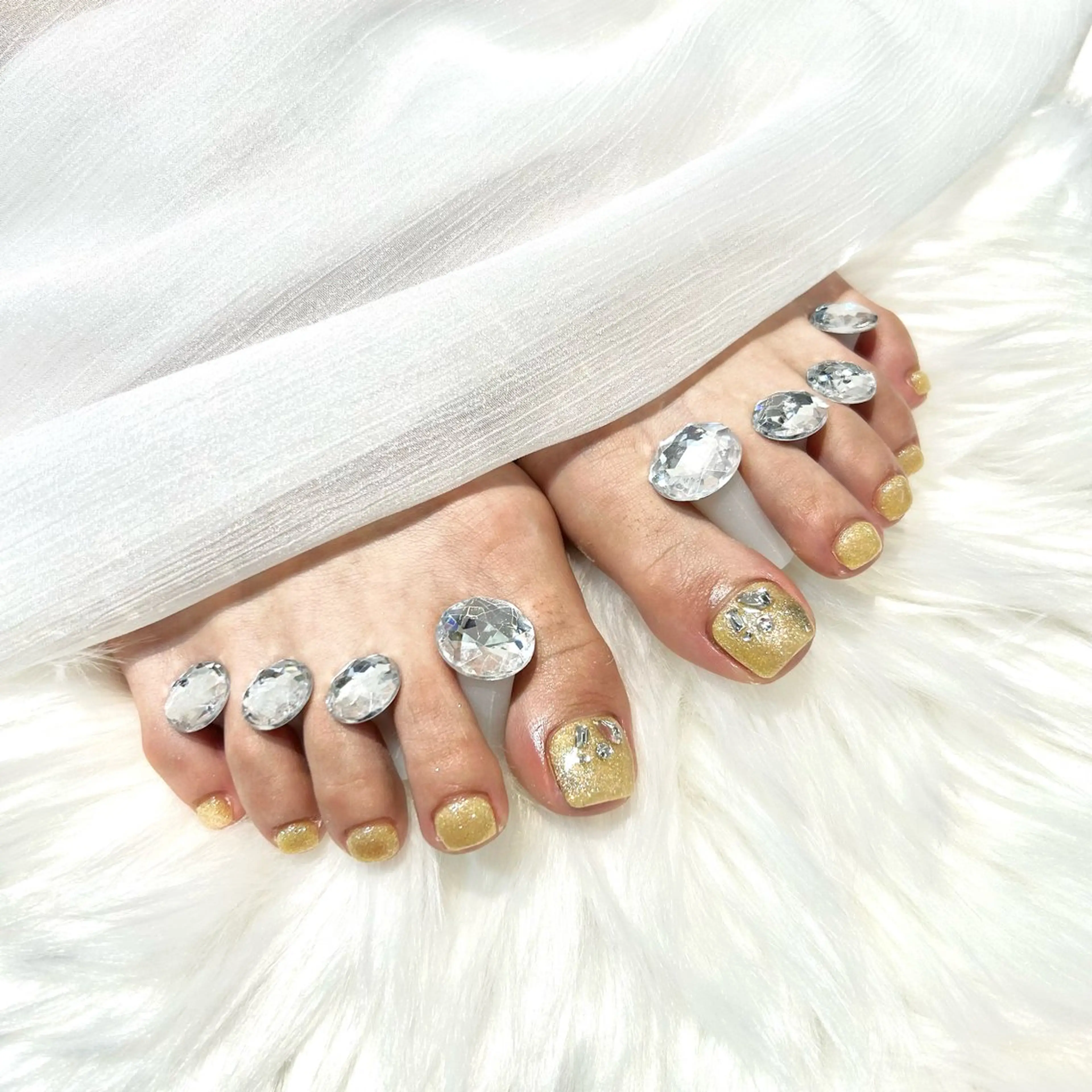 🔰口コミ記入必須【Jr】FOOT⭐️オフなし⭐️親指2本アート(フットバス込み)の写真
