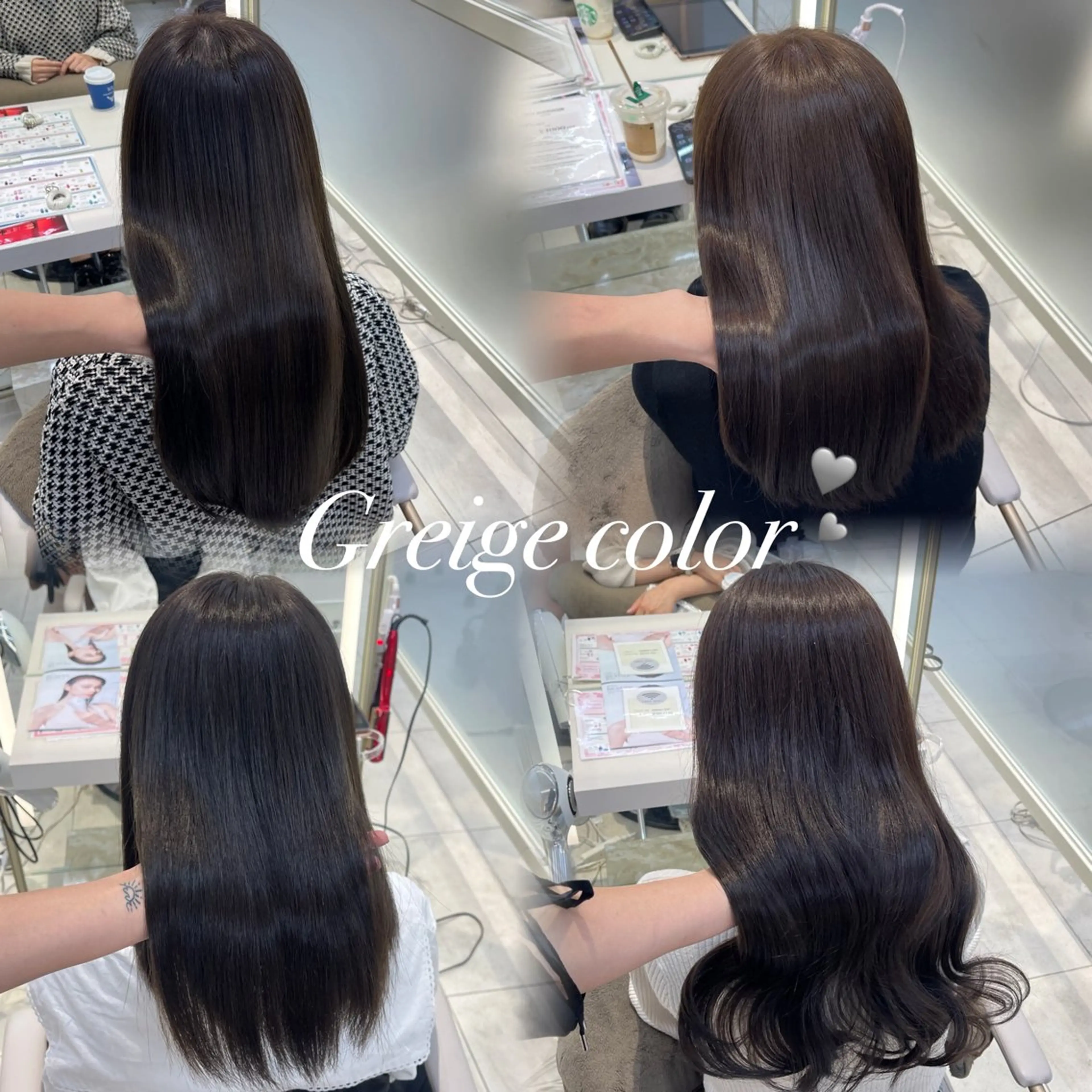 セミロング カラー Hina🩵ツヤ髪 透明感カラー🩵のヘアスタイル