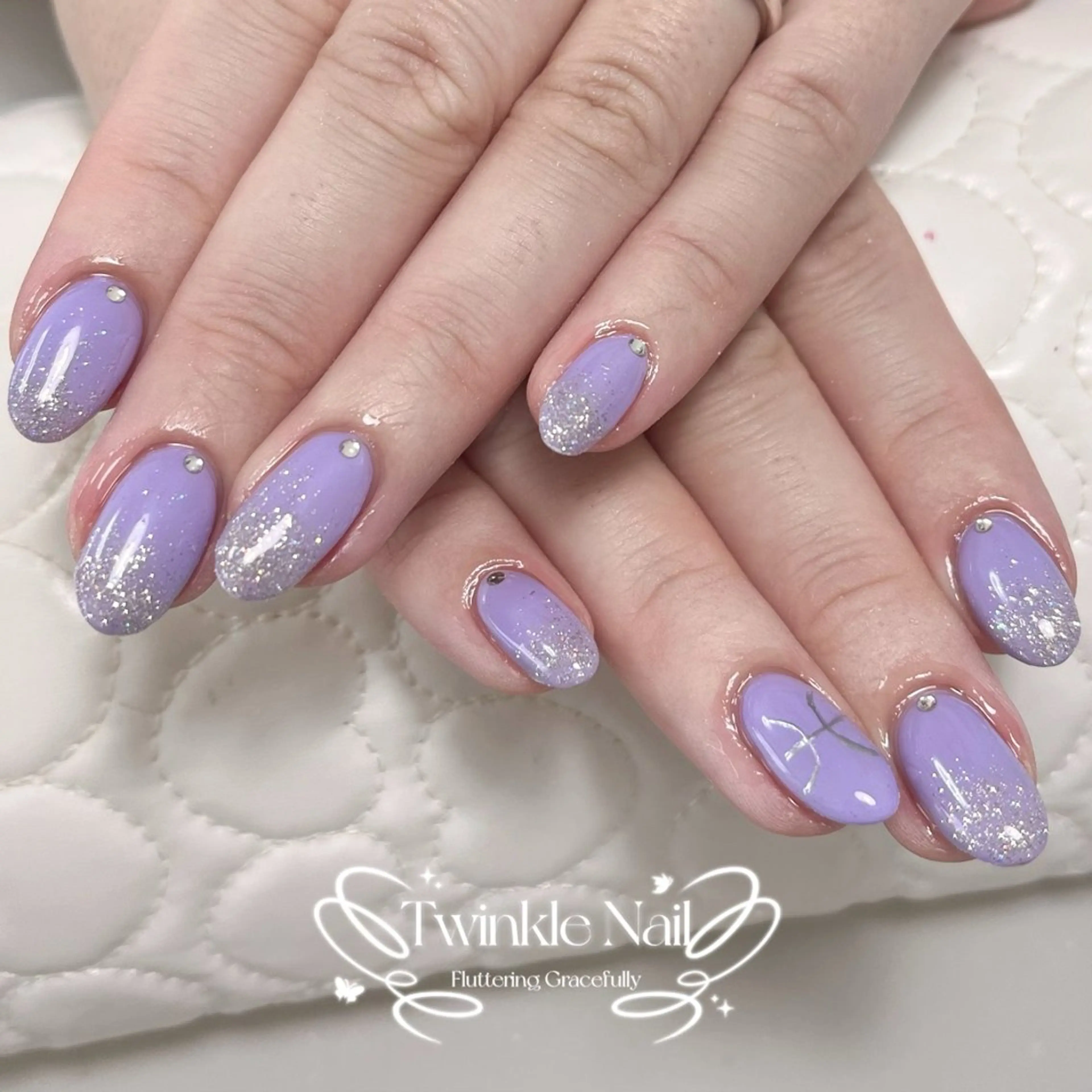 ネイル キラキラネイル ハンドネイル Twinkle Nail Kuboのネイルデザイン