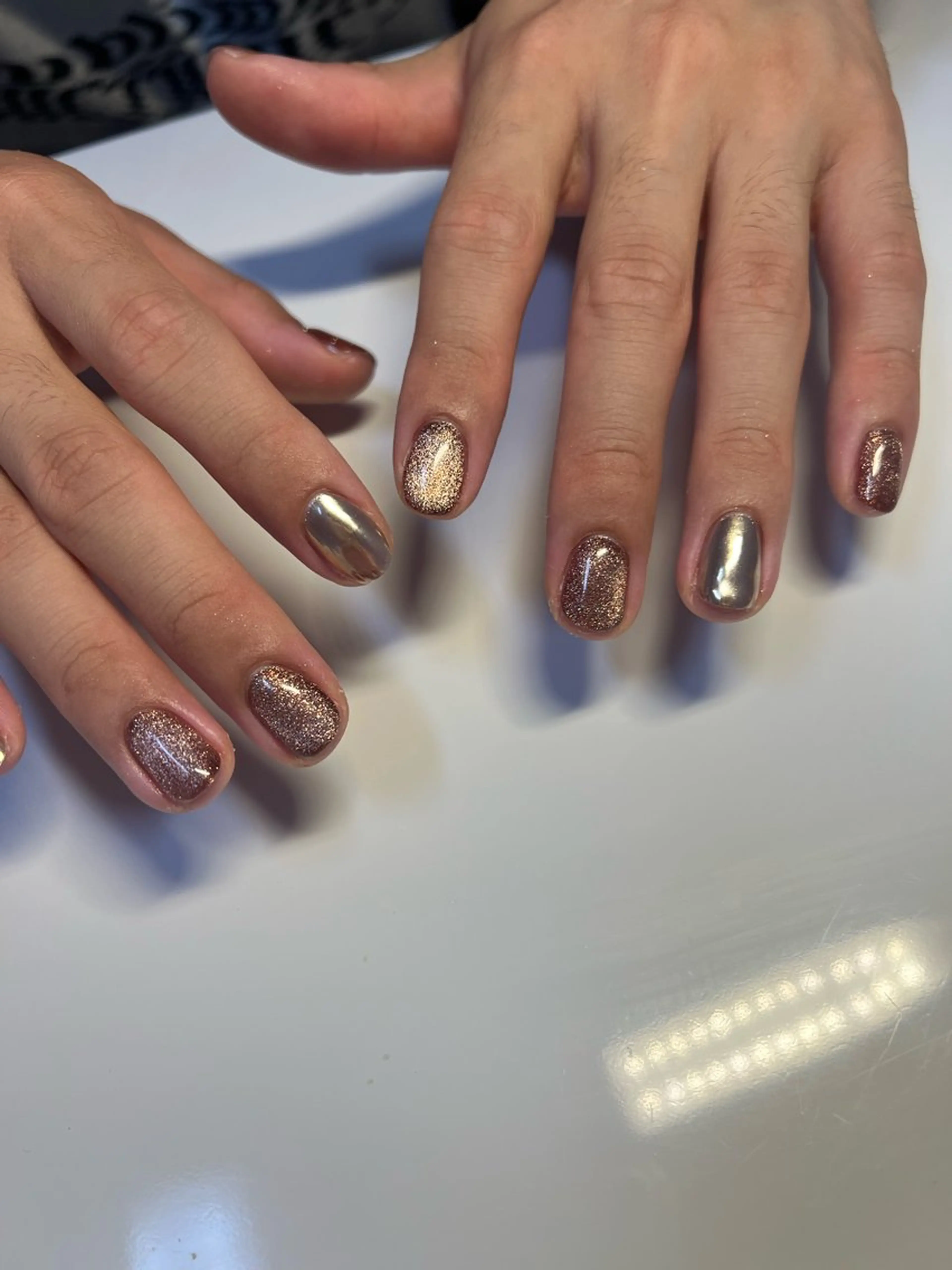 ネイル ハンドネイル m.nail/ 🐄💛🧡❤️のネイルデザイン