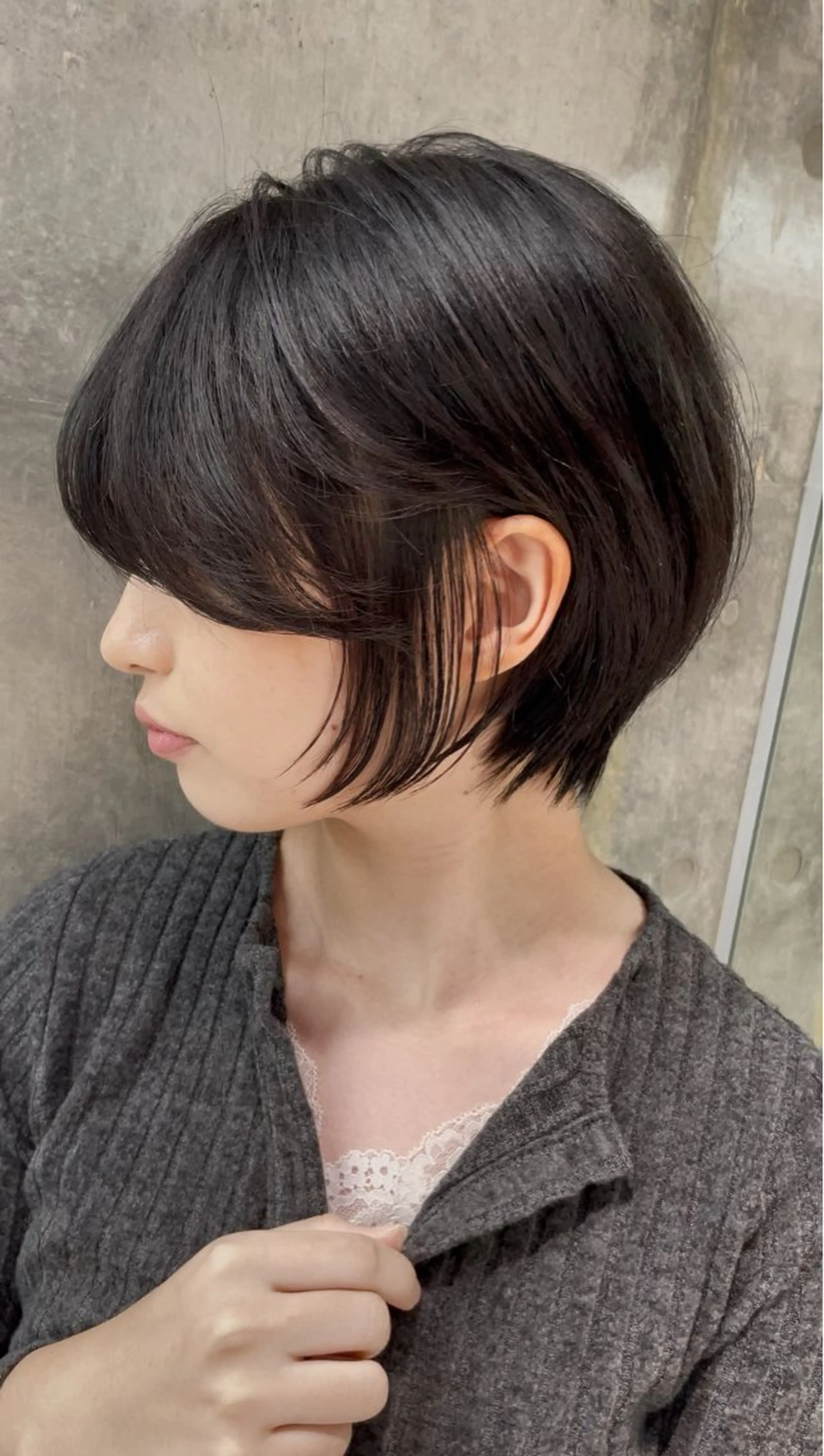 ショート カット ヘアカラー トリートメント 似合わせカット✂️✖ 地毛風縮毛矯正のヘアスタイル