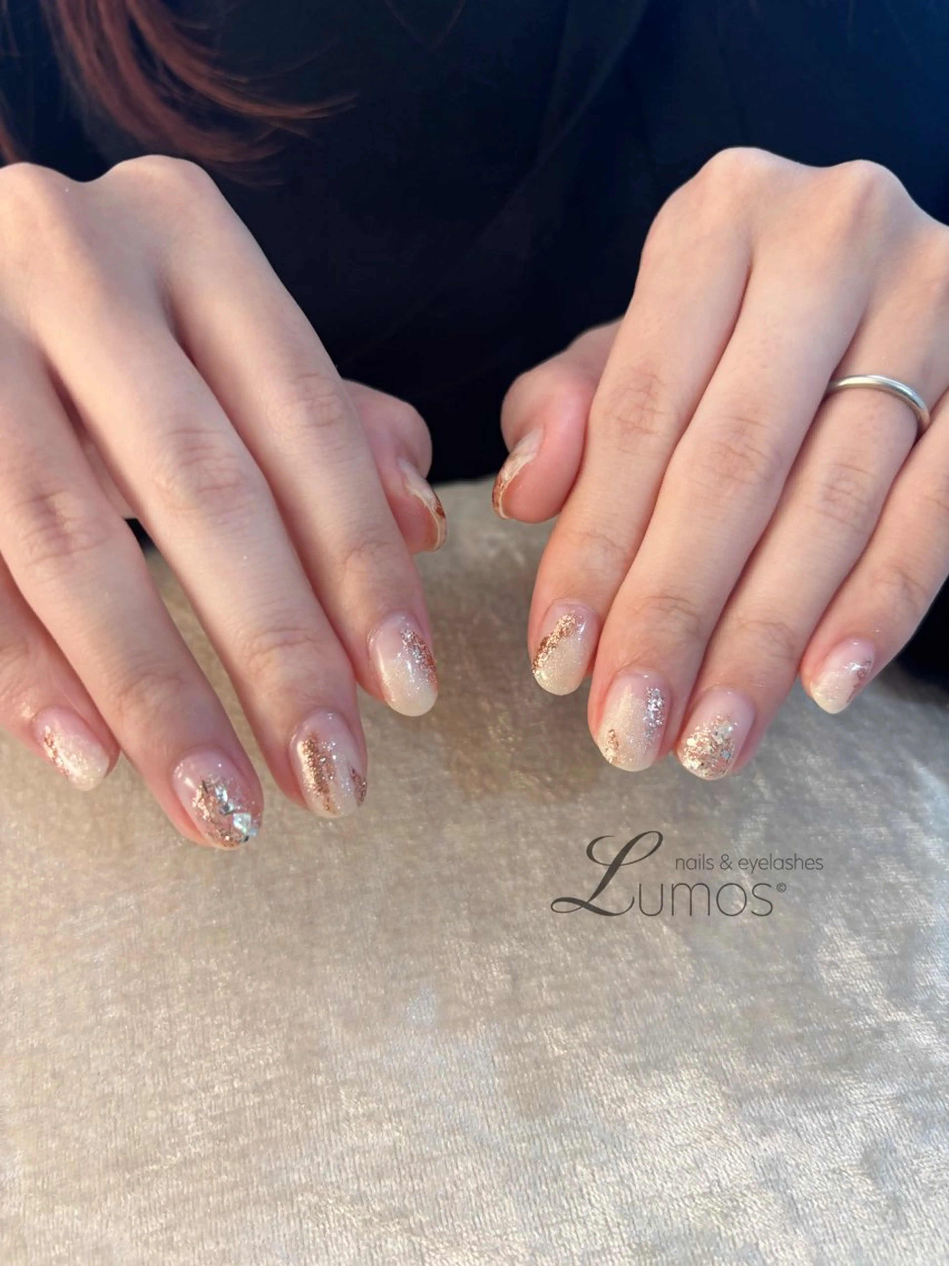 ネイル アートネイル オフィスネイル Lumos  nails&eyelashes 桜川所属・Lumos Rikaのネイルデザイン