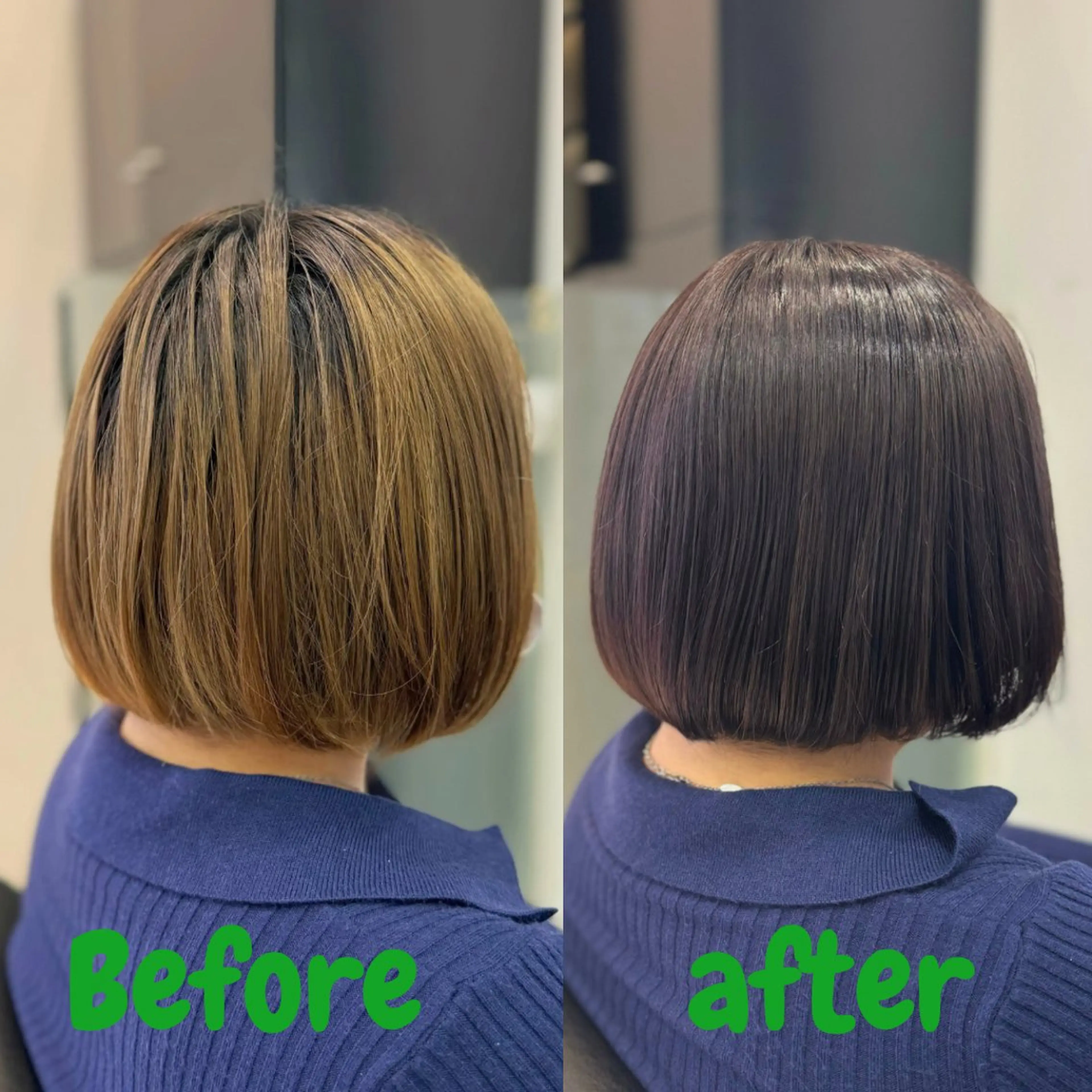 ショート カット ヘアカラー トリートメント YASU🍎ピンク/ 赤系カラー/髪質改善のヘアスタイル