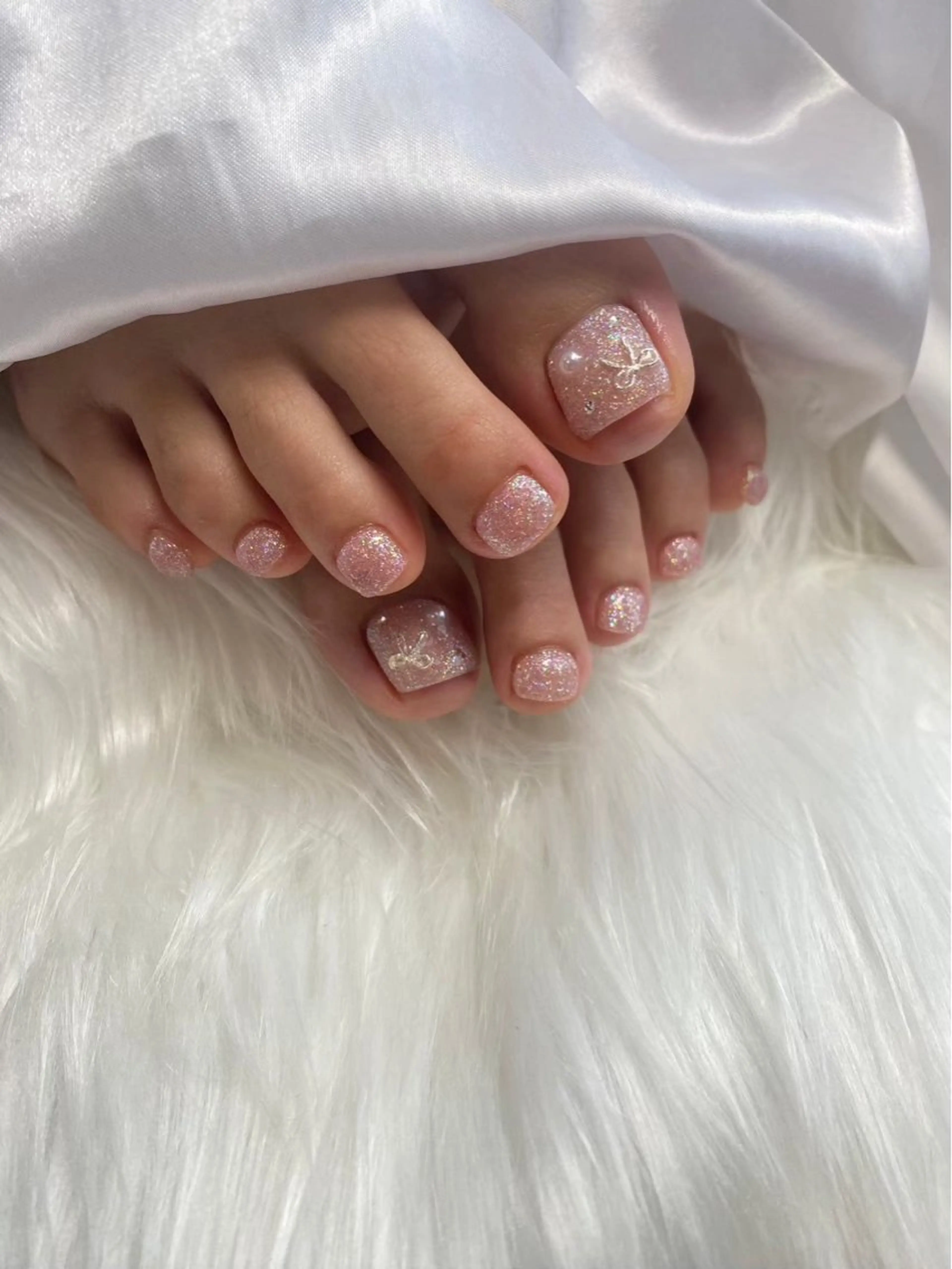 フットネイル🐚🌊🌻（アートあり）の写真