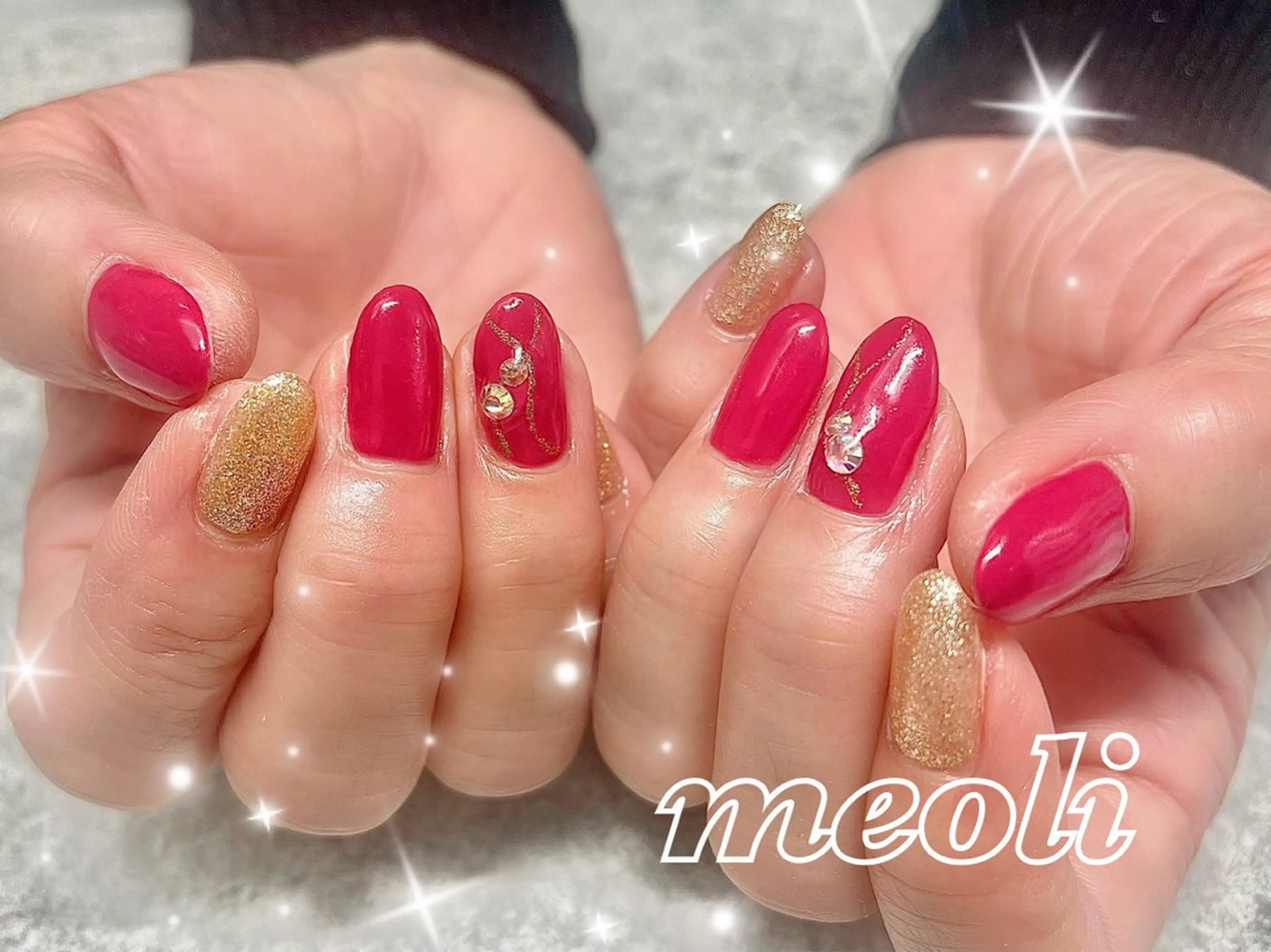 カラー nail salon meoli アヤのネイルデザイン