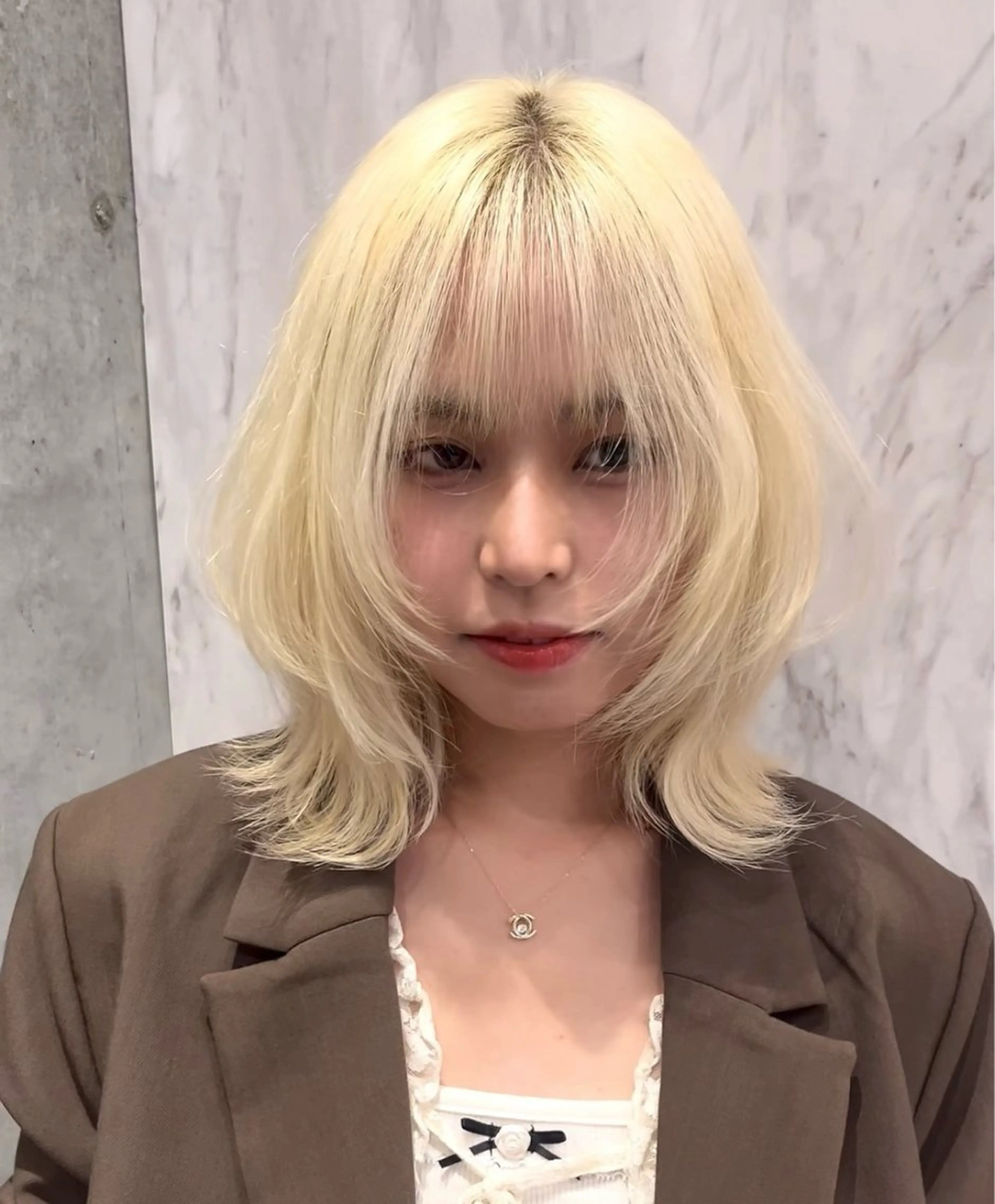 セミロング 🇰🇷祝斗🇰🇷 /韓国ボブ/レイヤーのヘアスタイル