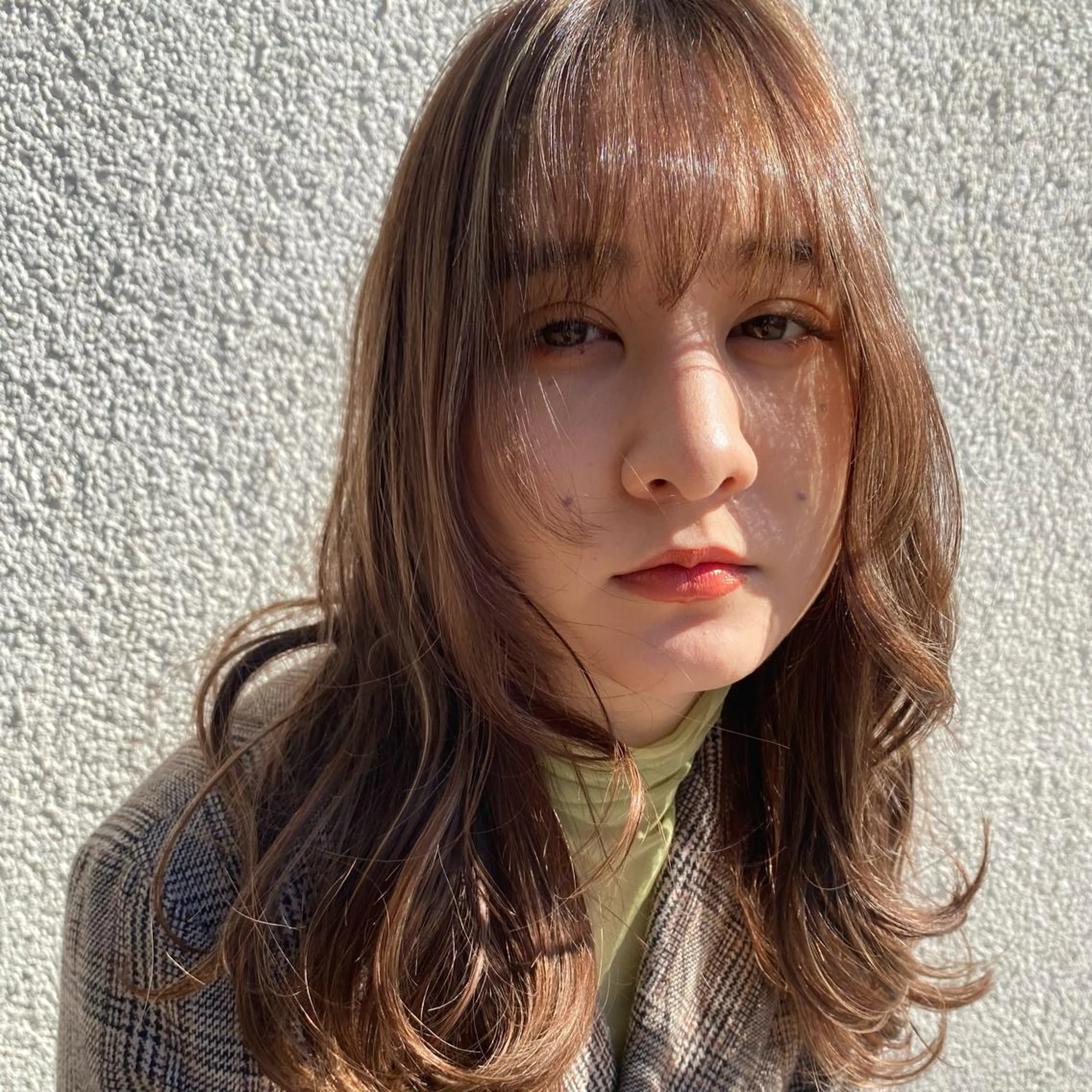 セミロング カラー パーマ ヘアアレンジ ヘアカラー トリートメント ヘッドスパ ヘアセット 押切 響 のヘアスタイル