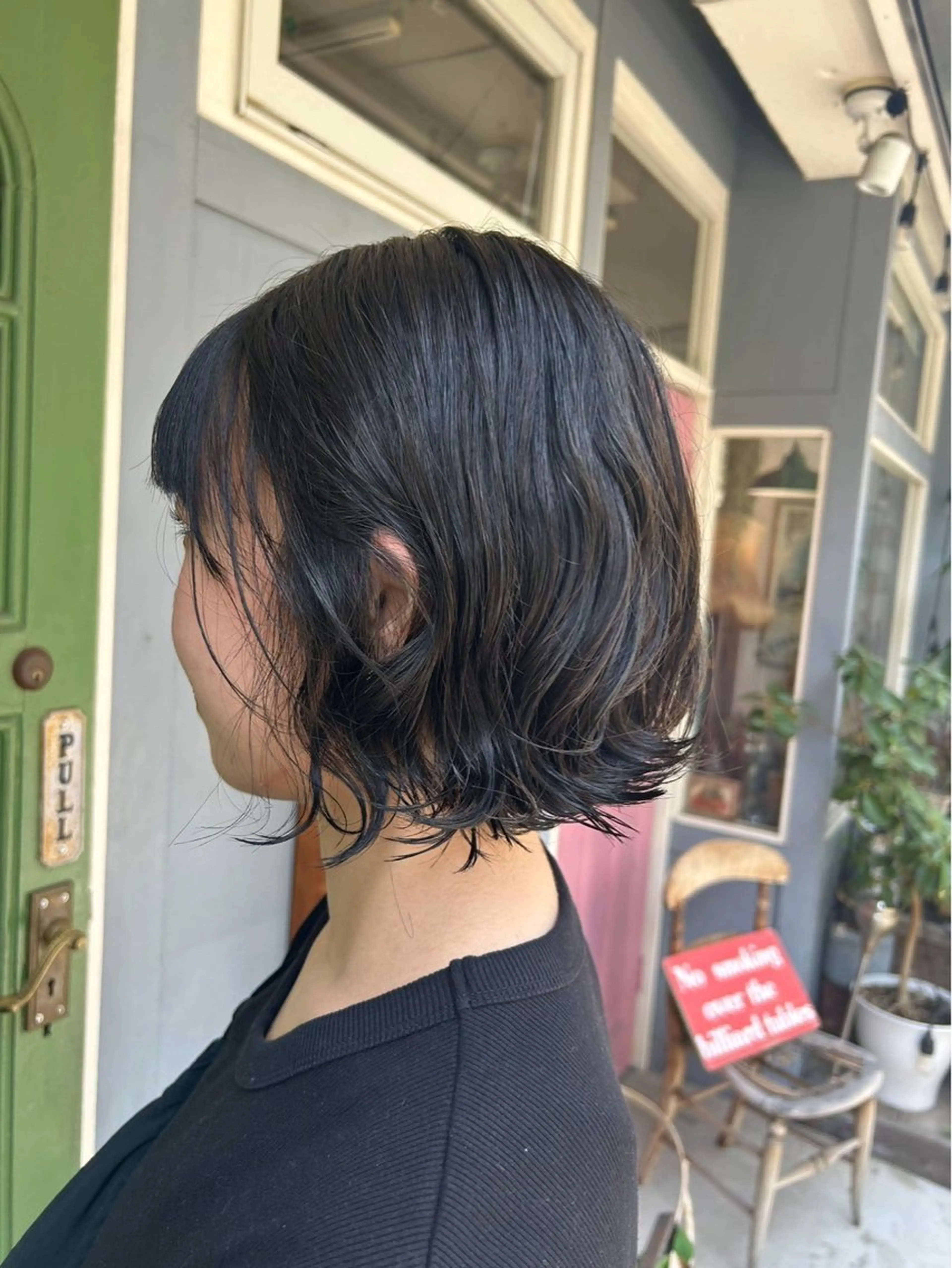 ショート パーマ ボブ カット パーマ トリートメント 清水千優/パーマ/透 明感カラー/メンズのヘアスタイル