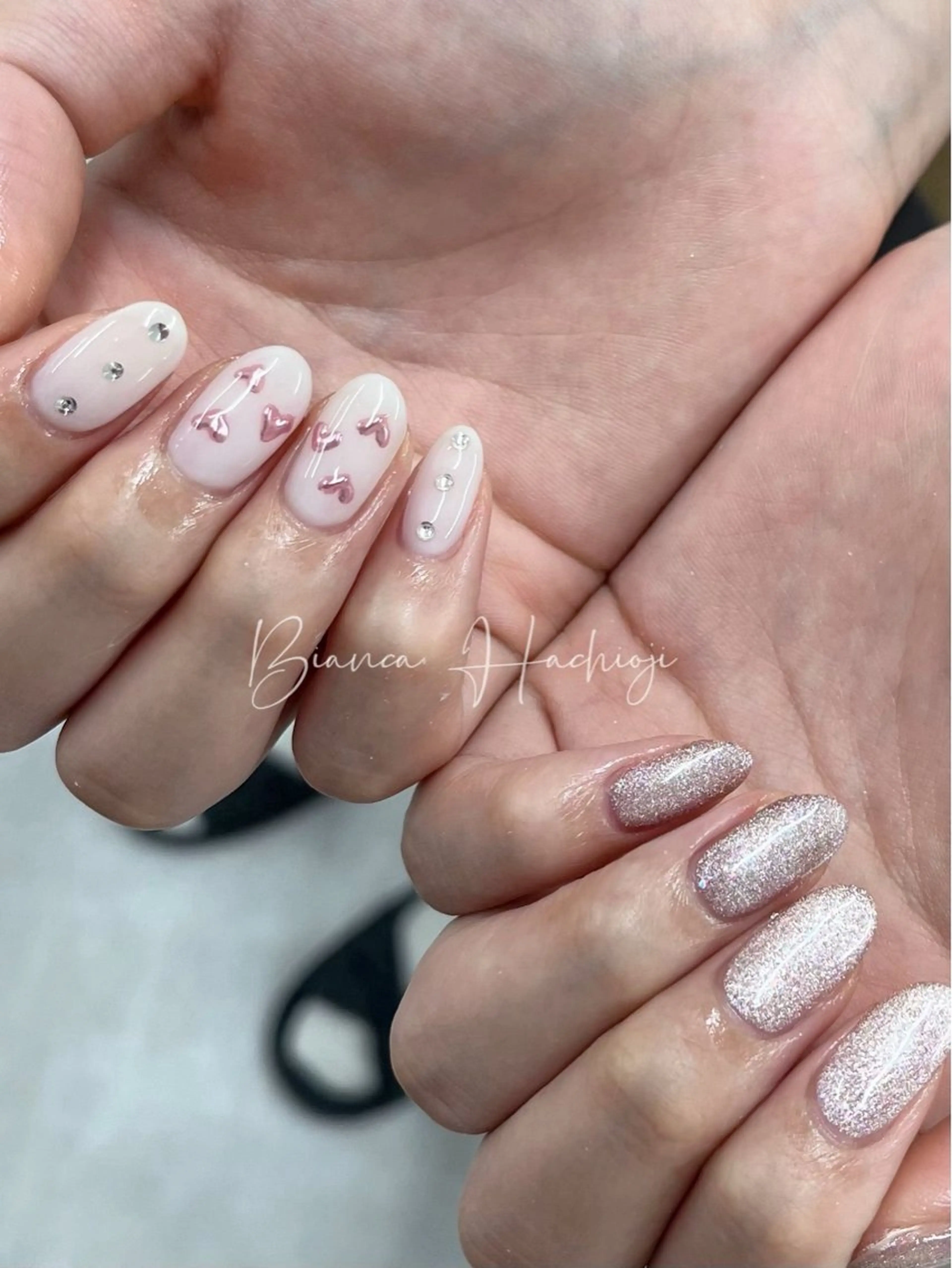 ネイル ハンドネイル Bianca🩶 SHIONOのネイルデザイン