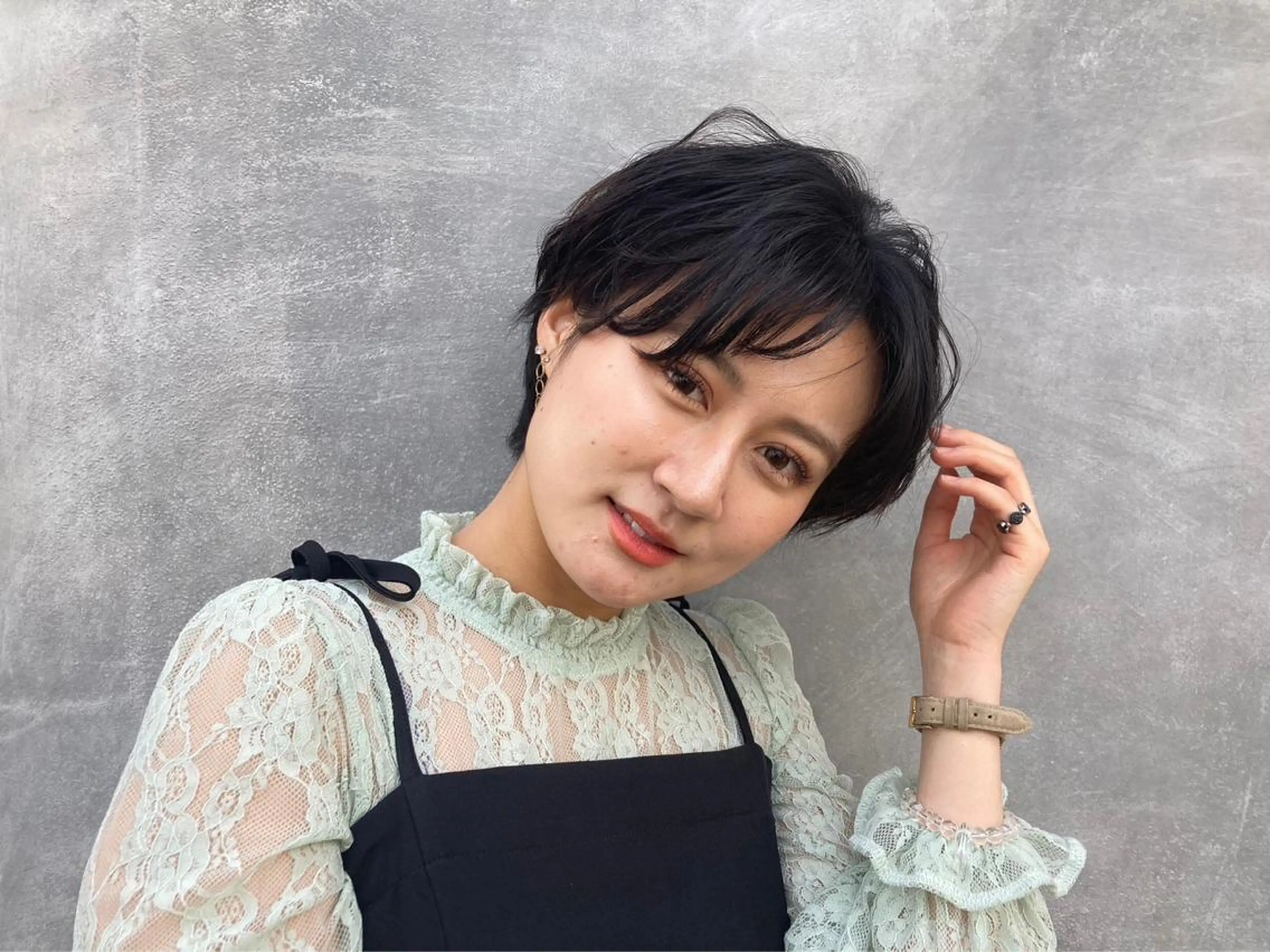 ショート ヘアアレンジ カット ヘアカラー 青田 明日海のヘアスタイル