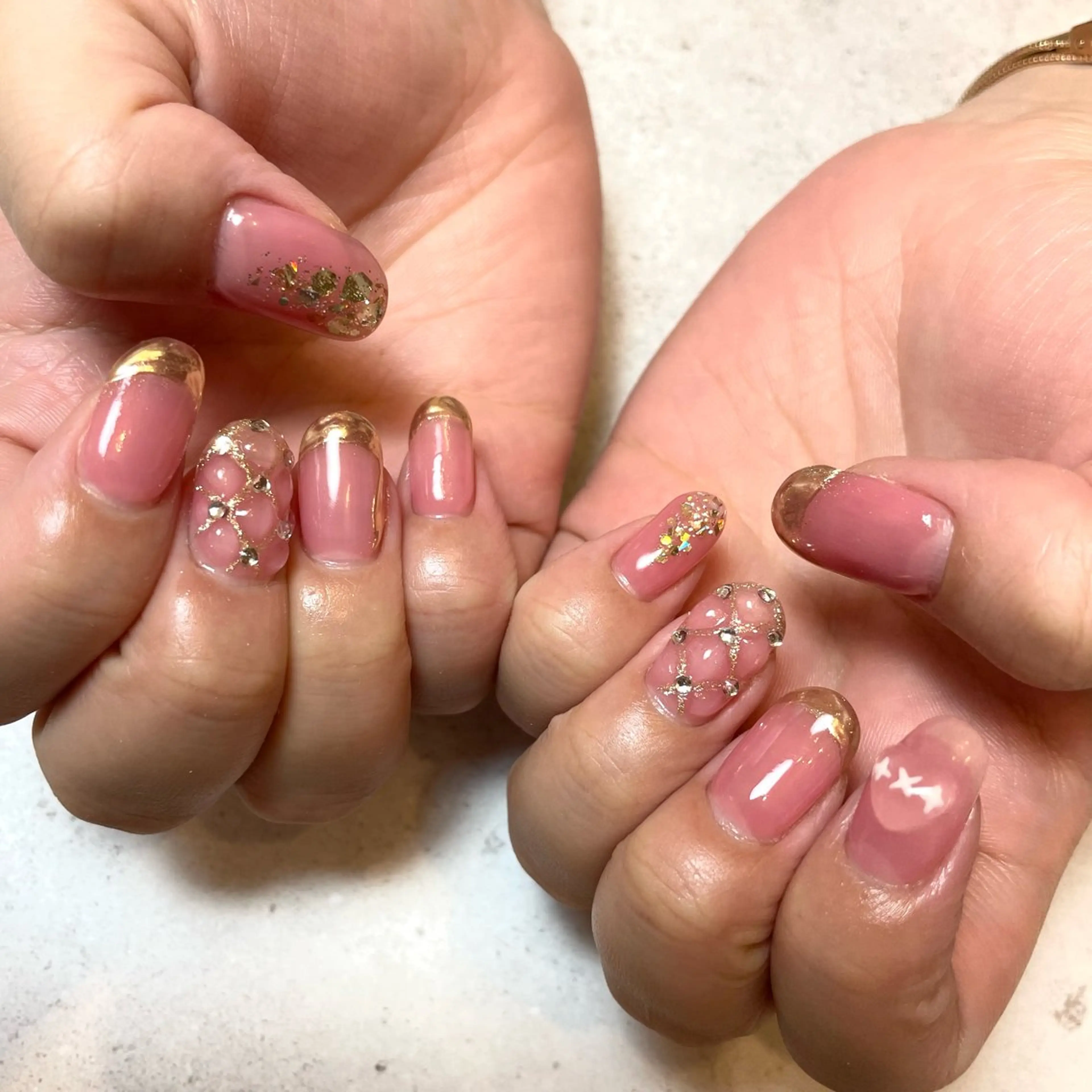 ネイル ハンドネイル Sea  nail by emaのネイルデザイン