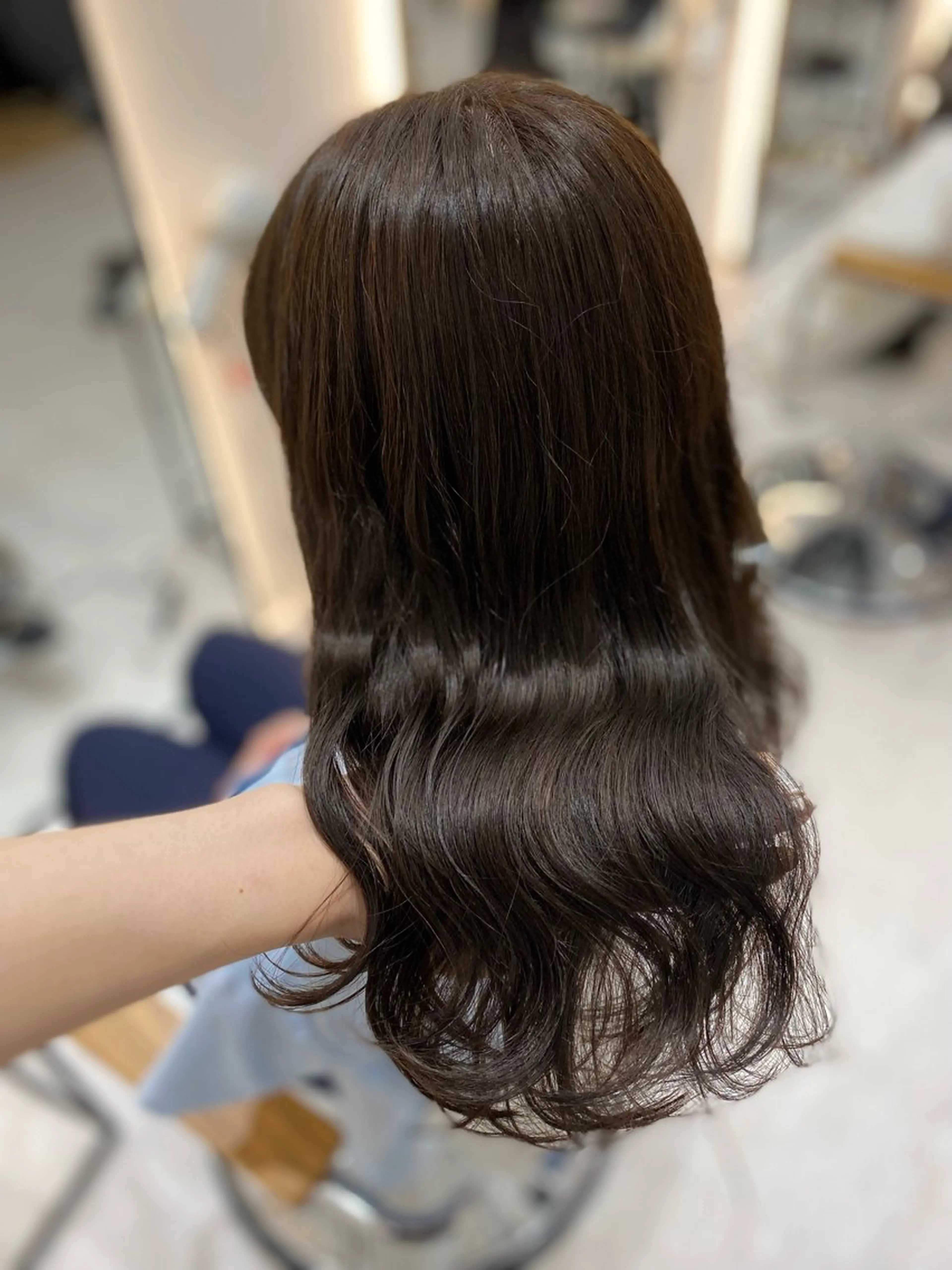ミディアム カラー 透明感カラー グレージュ オリーブグレージュ オリーブグレー カット ヘアカラー トリートメント 艶髪・透明感カラー・ 韓国ヘア・Yuriのヘアスタイル