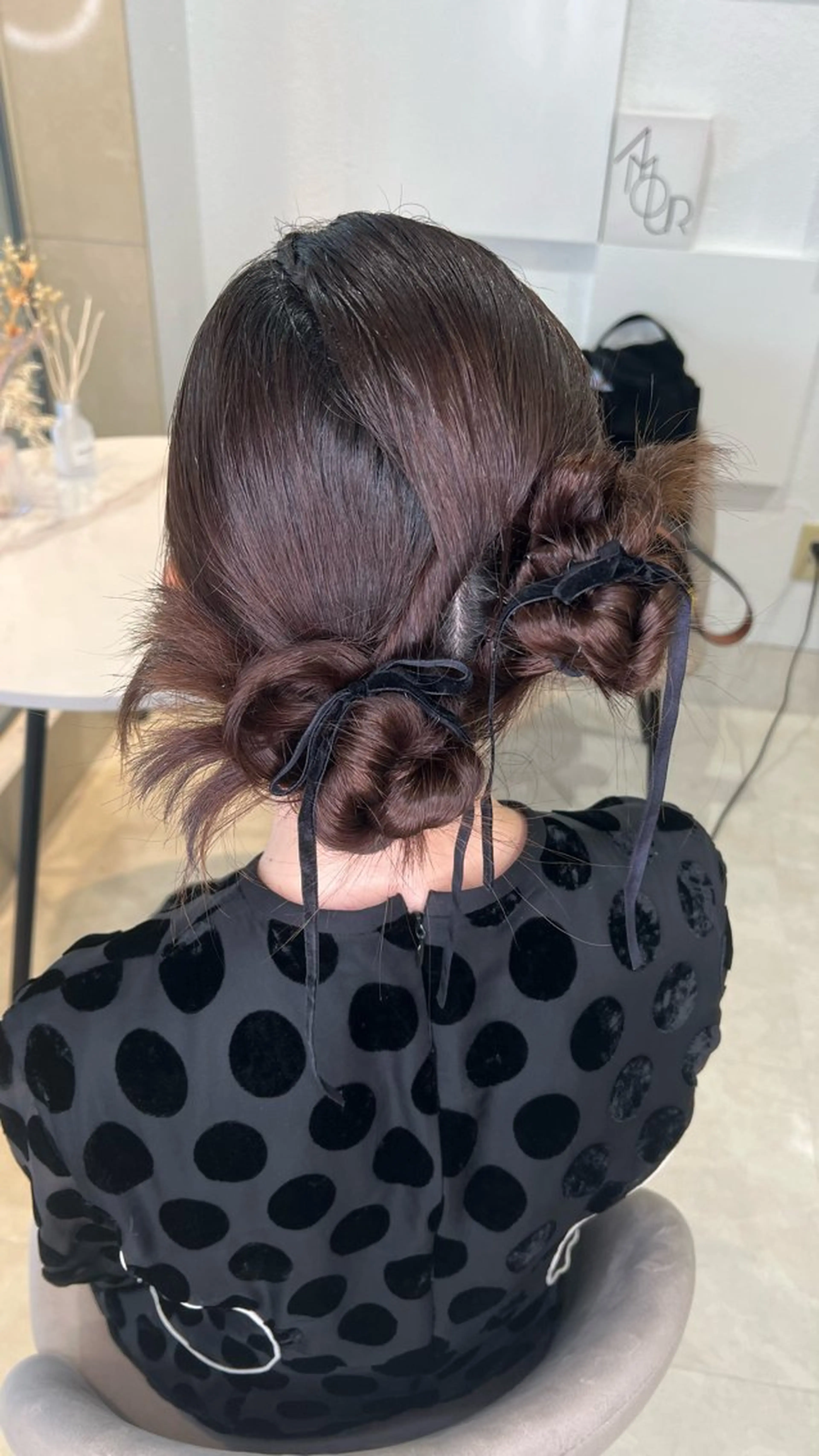 ロング ヘアアレンジ milk tea るかのヘアスタイル