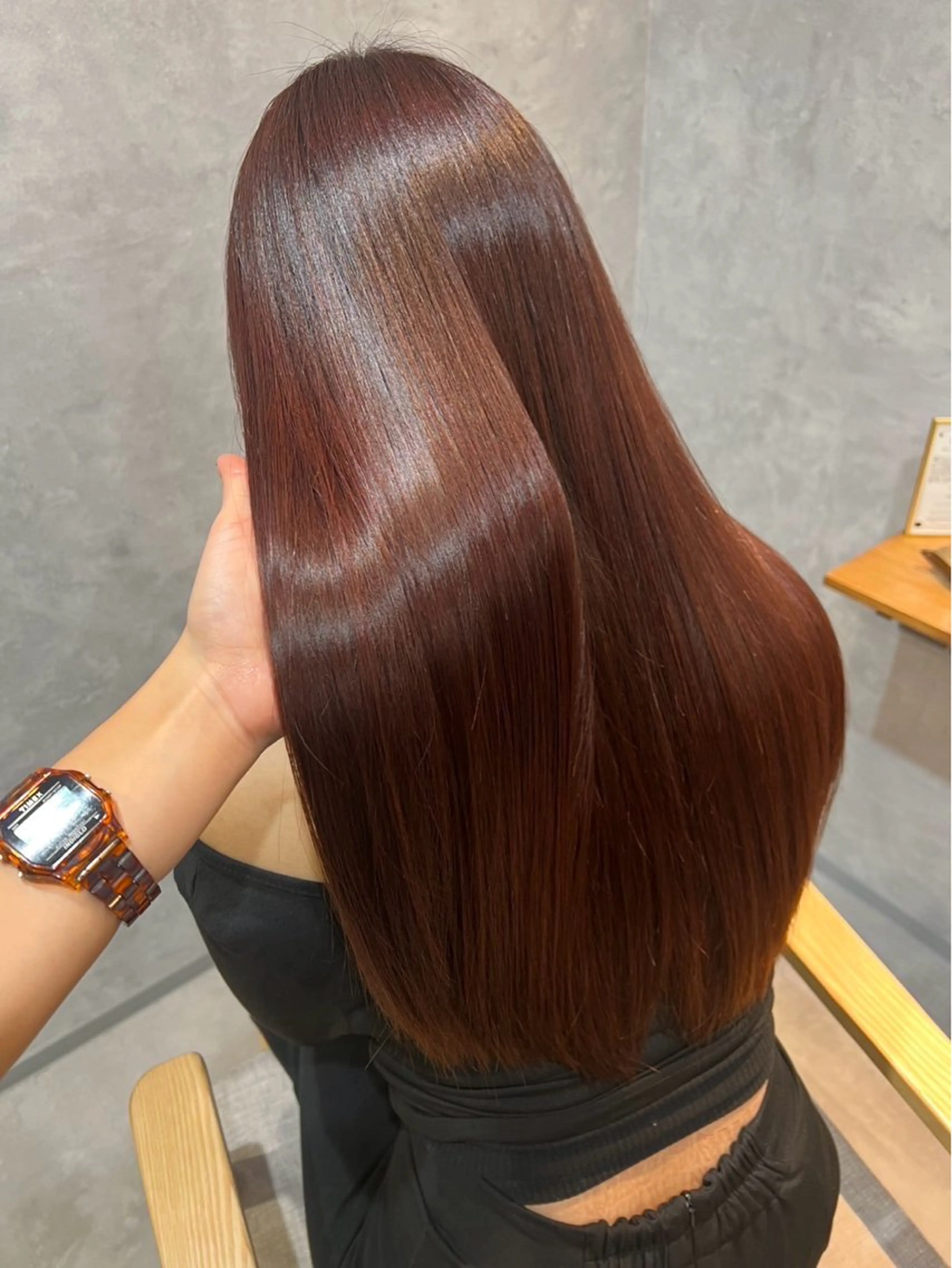 ロング カラー カット ヘアカラー トリートメント 似合わせカラー/艶 髪質改善/ヨシザキのヘアスタイル