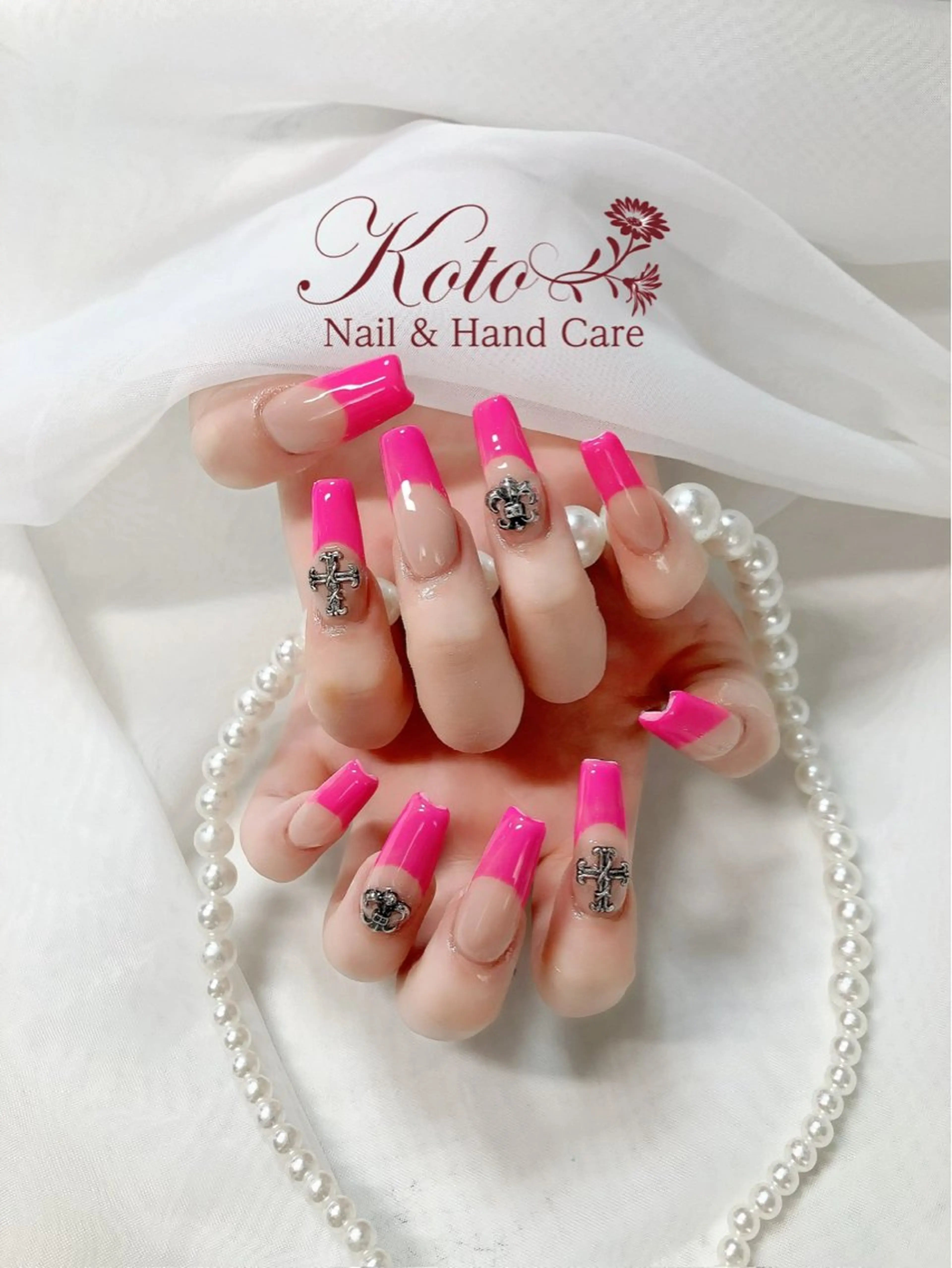 ネイル 長さ出し フレンチネイル ジェルネイル 持ち込み ニュアンスネイル ハンドネイル Nail Salon KOTOのネイルデザイン