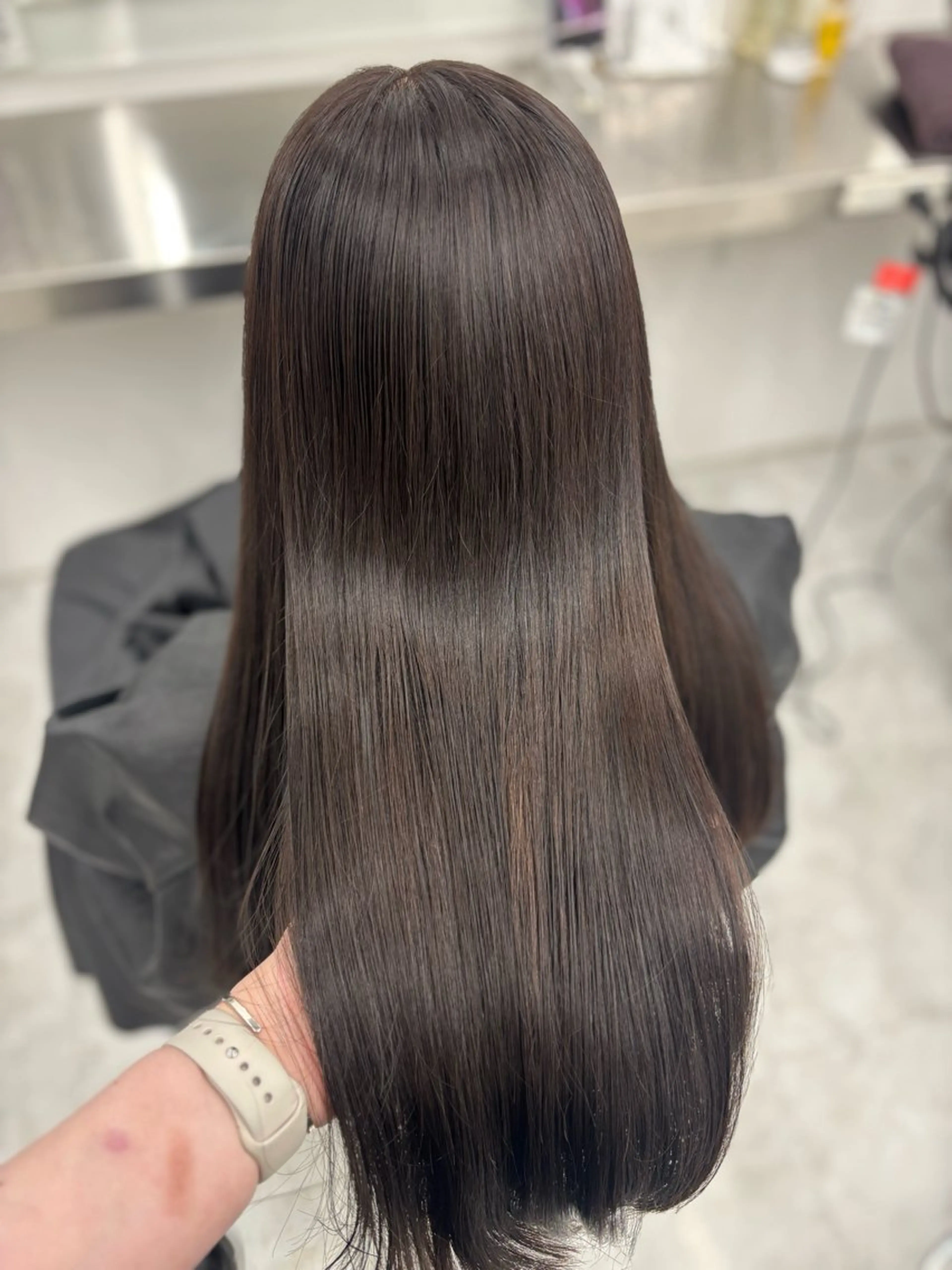 カラー カット ヘアカラー 縮毛矯正 トリートメント 韓国風暗髪ヘア🤍 🫧MIREIのヘアスタイル