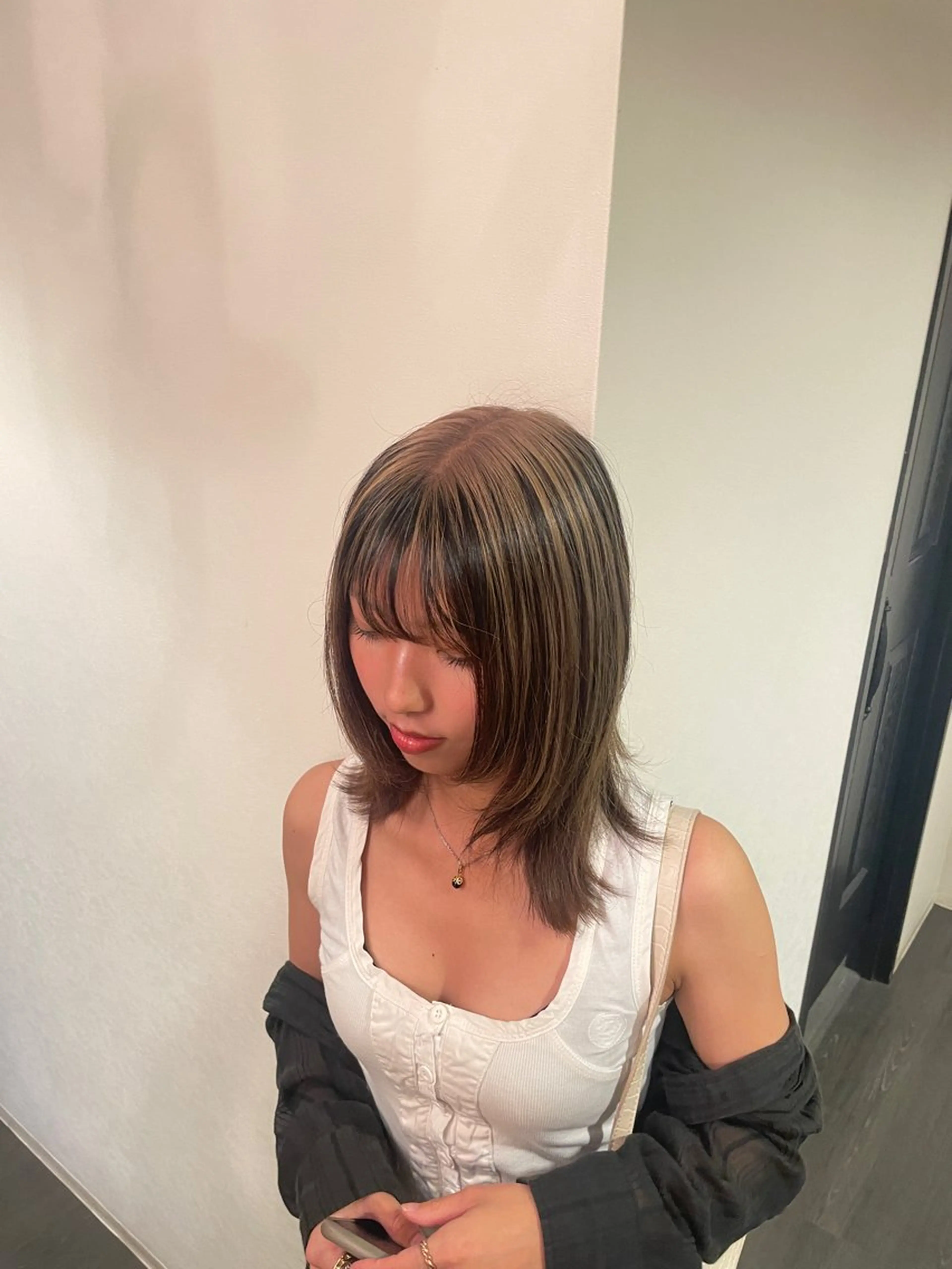 カラー ブリーチ りん/神楽坂 English okのヘアスタイル