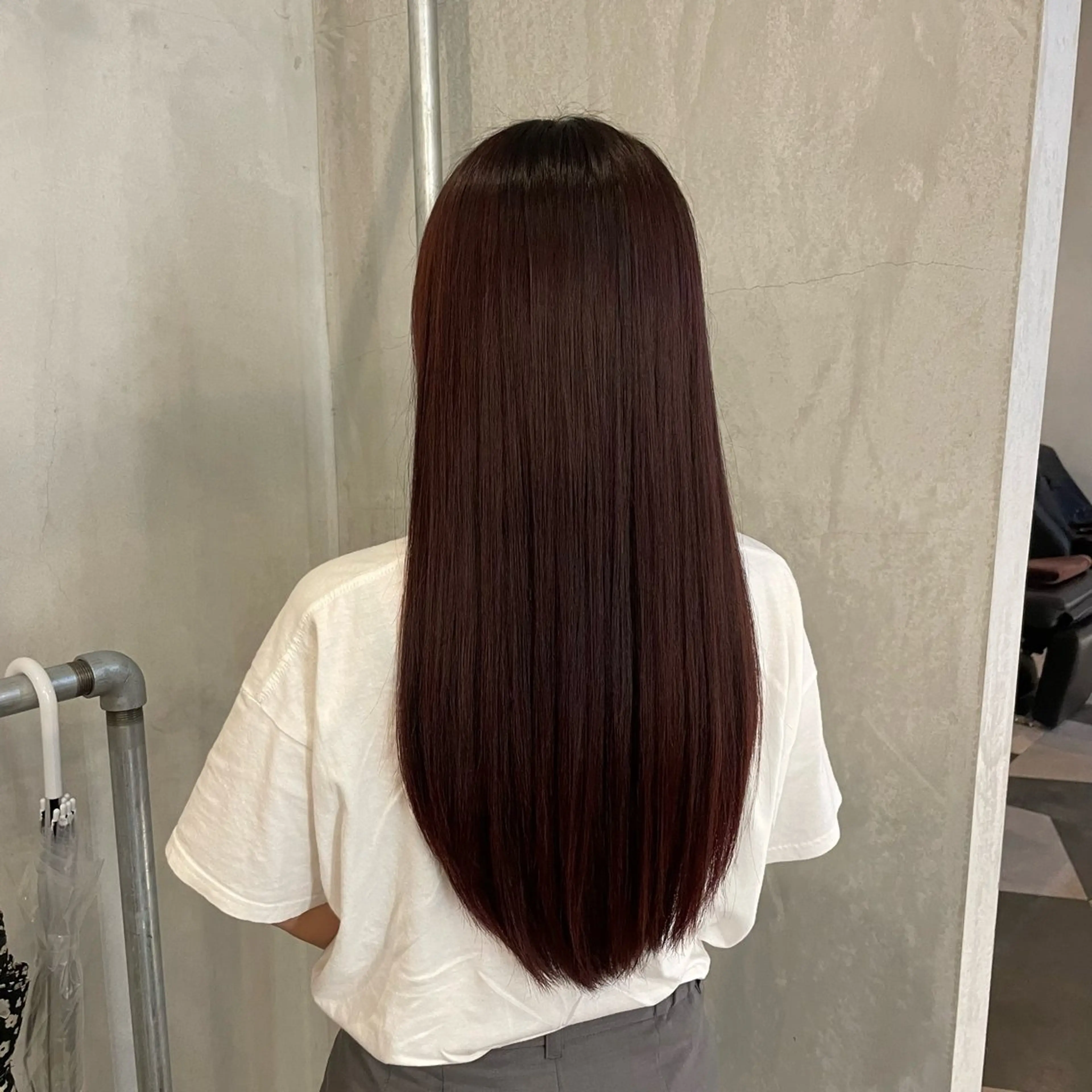 ロング カラー ブラウンカラー ピンクカラー ピンクブラウン 金木 洸瑠のヘアスタイル