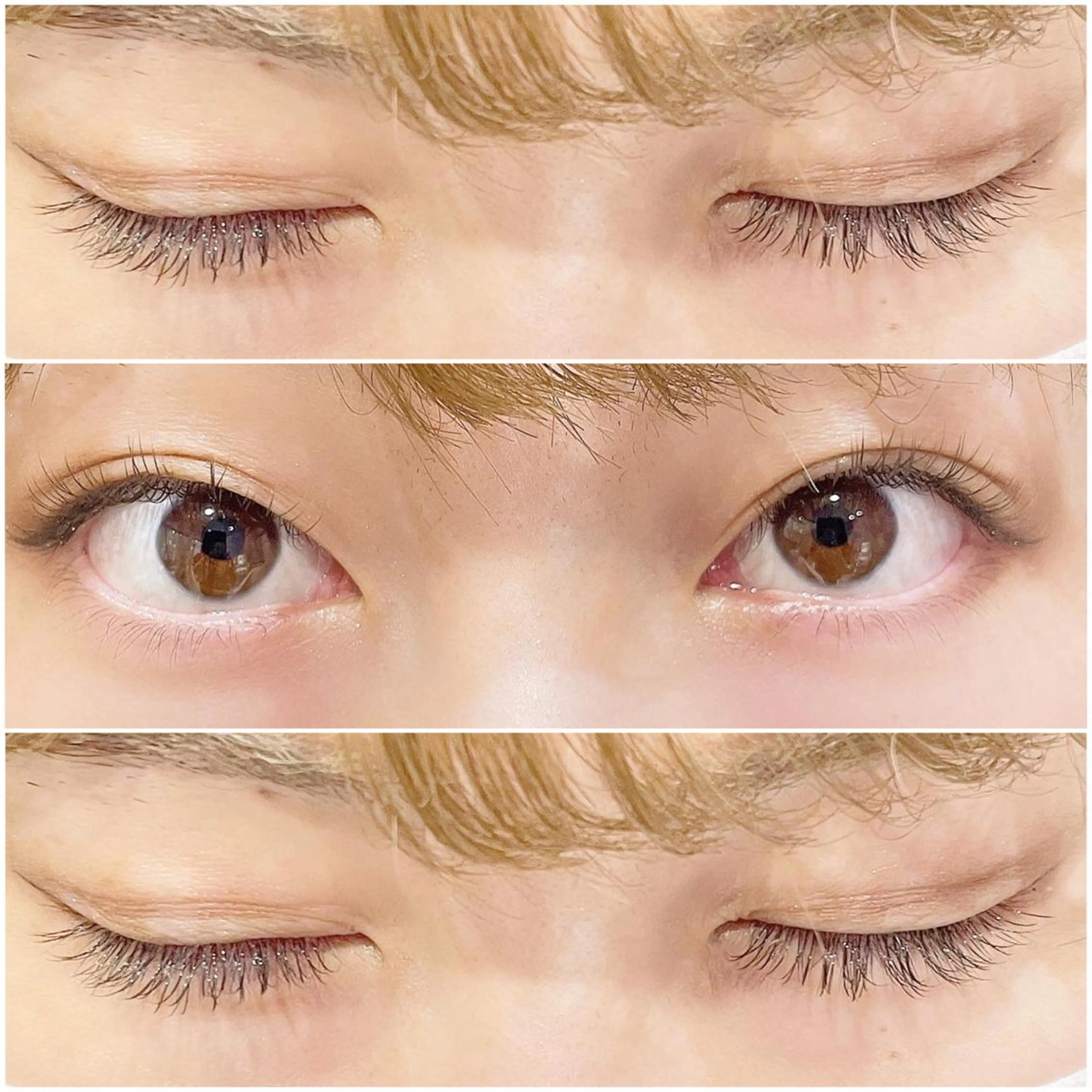 マツエク・マツパ Cカール カラーマツエク ナチュラル セーブル トップアイリスト やつだ🐩のマツエク・マツパデザイン