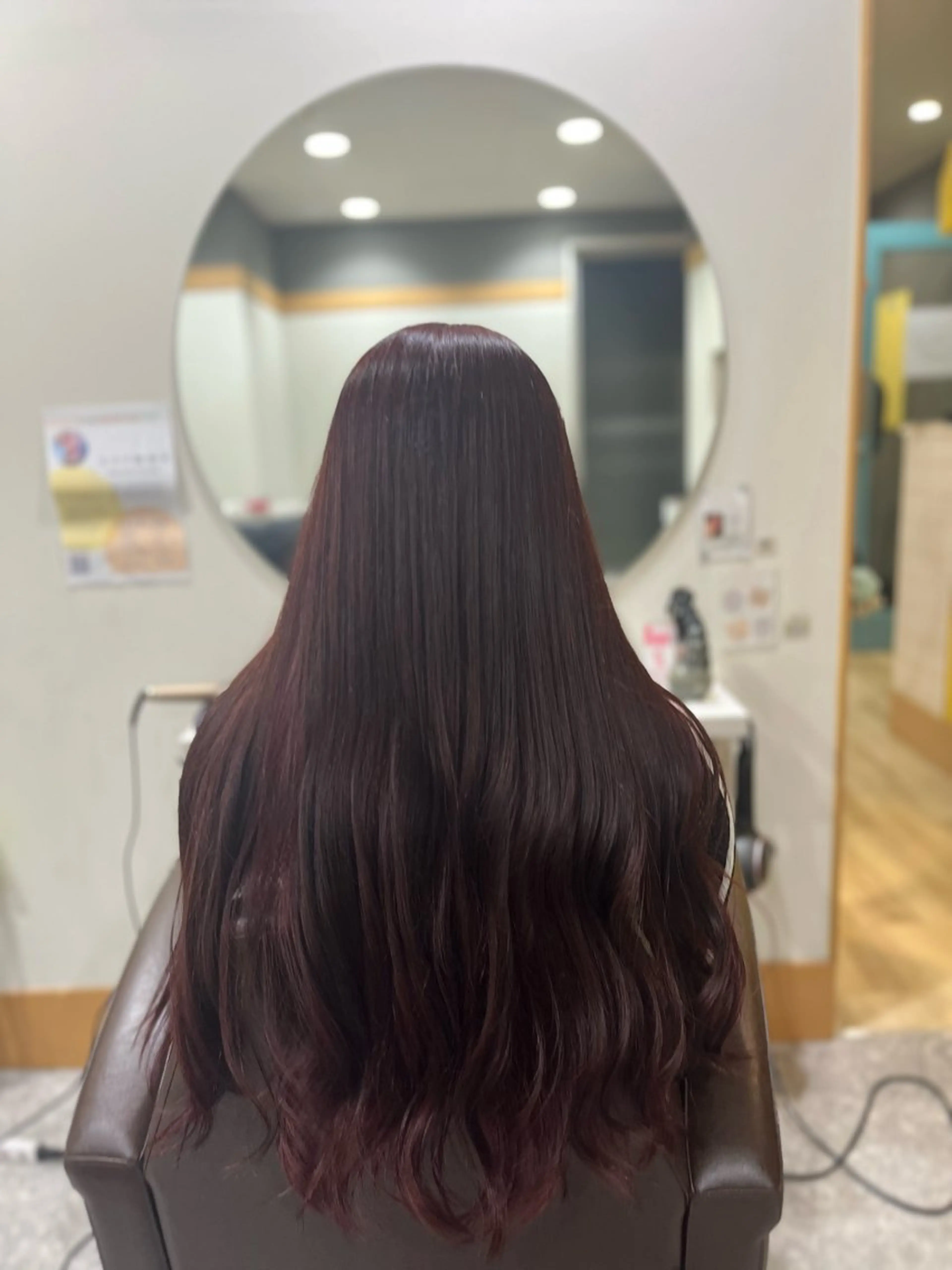 ロング カラー ヘアカラー トリートメント ヘッドスパ 💖 ぴんくぼぶの人 💖西田ゆうなのヘアスタイル
