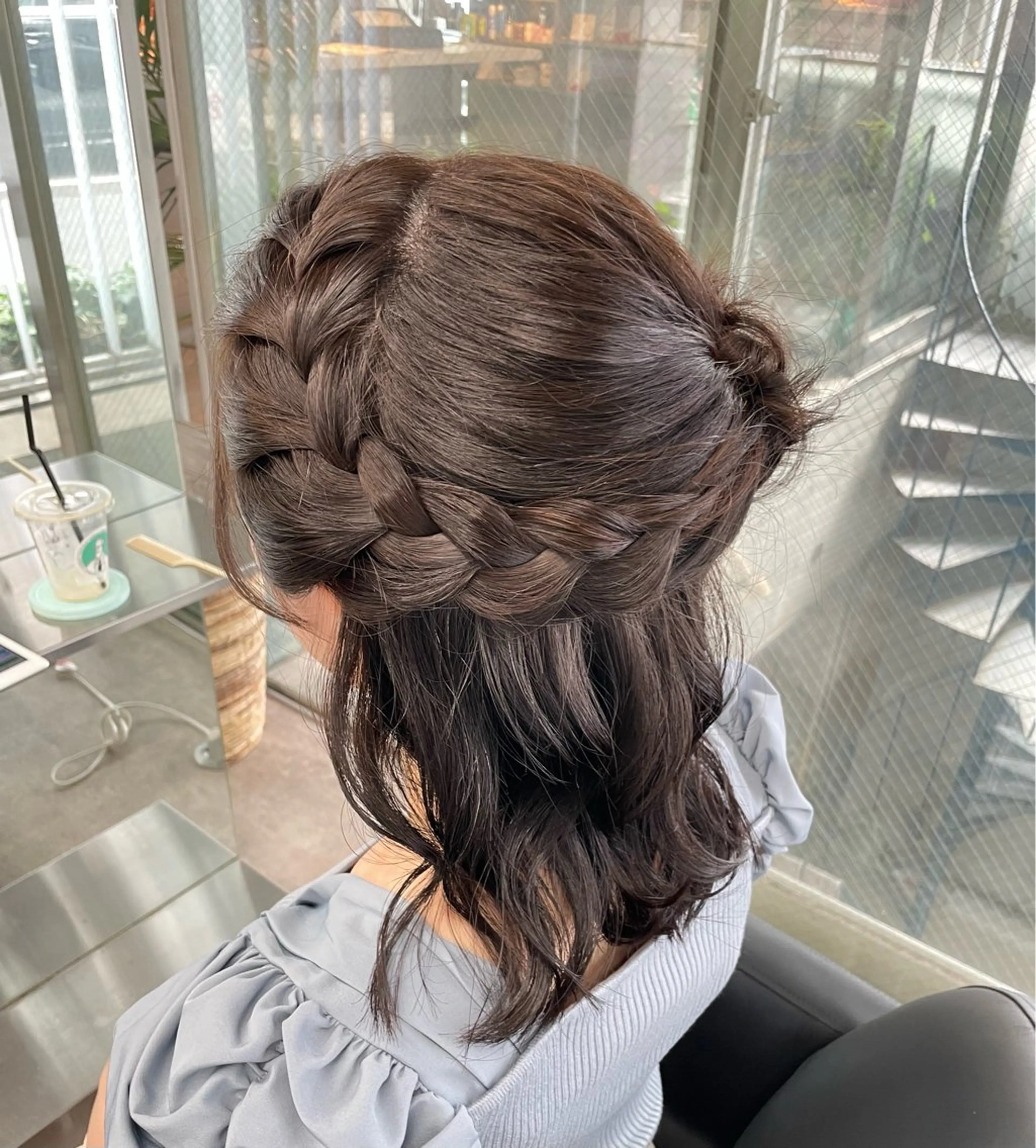 ヘアアレンジ ヘアセット 速水 ゆきののヘアスタイル