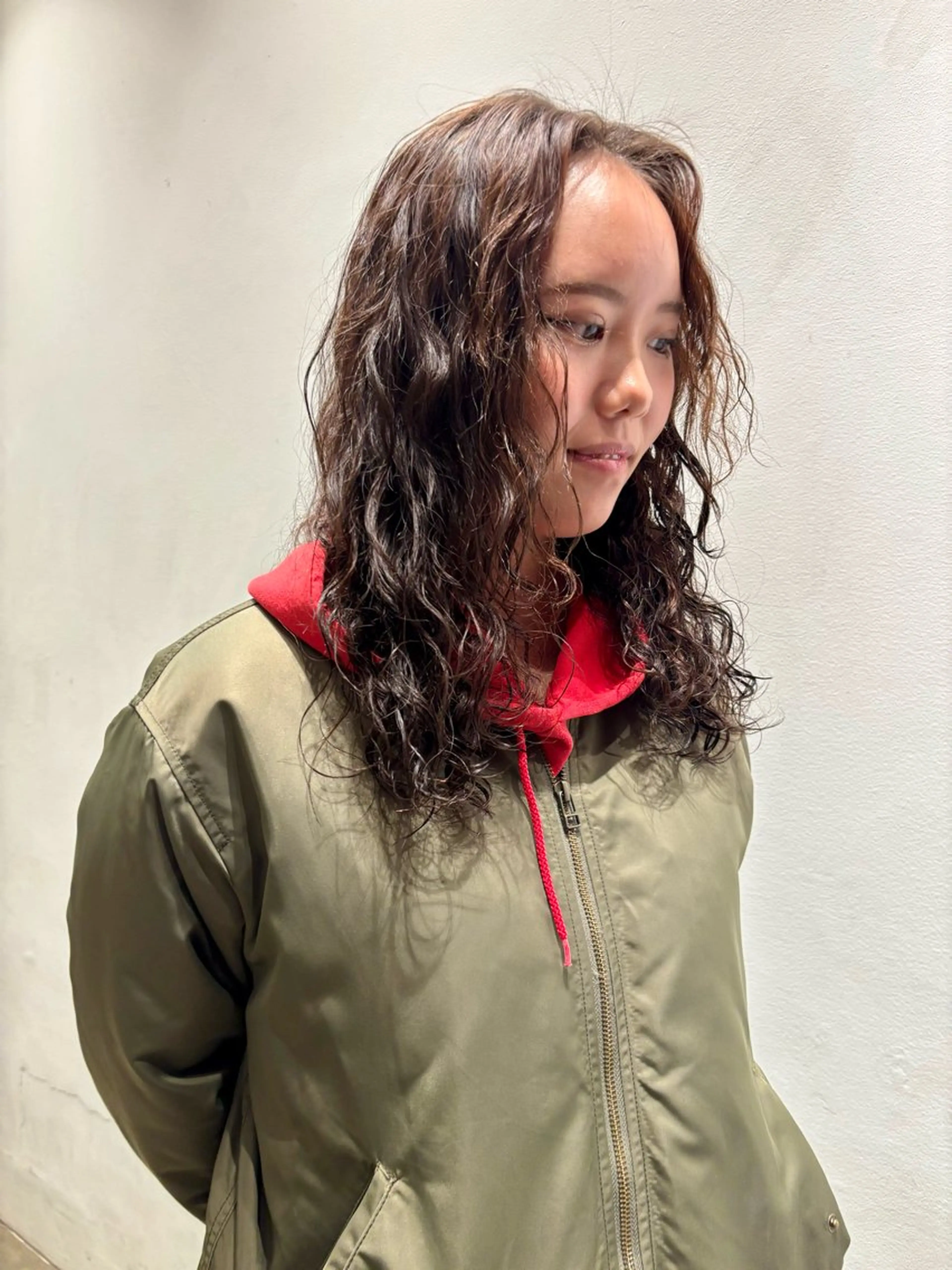 セミロング パーマ iki所属・パーマstyle てるてるのヘアスタイル