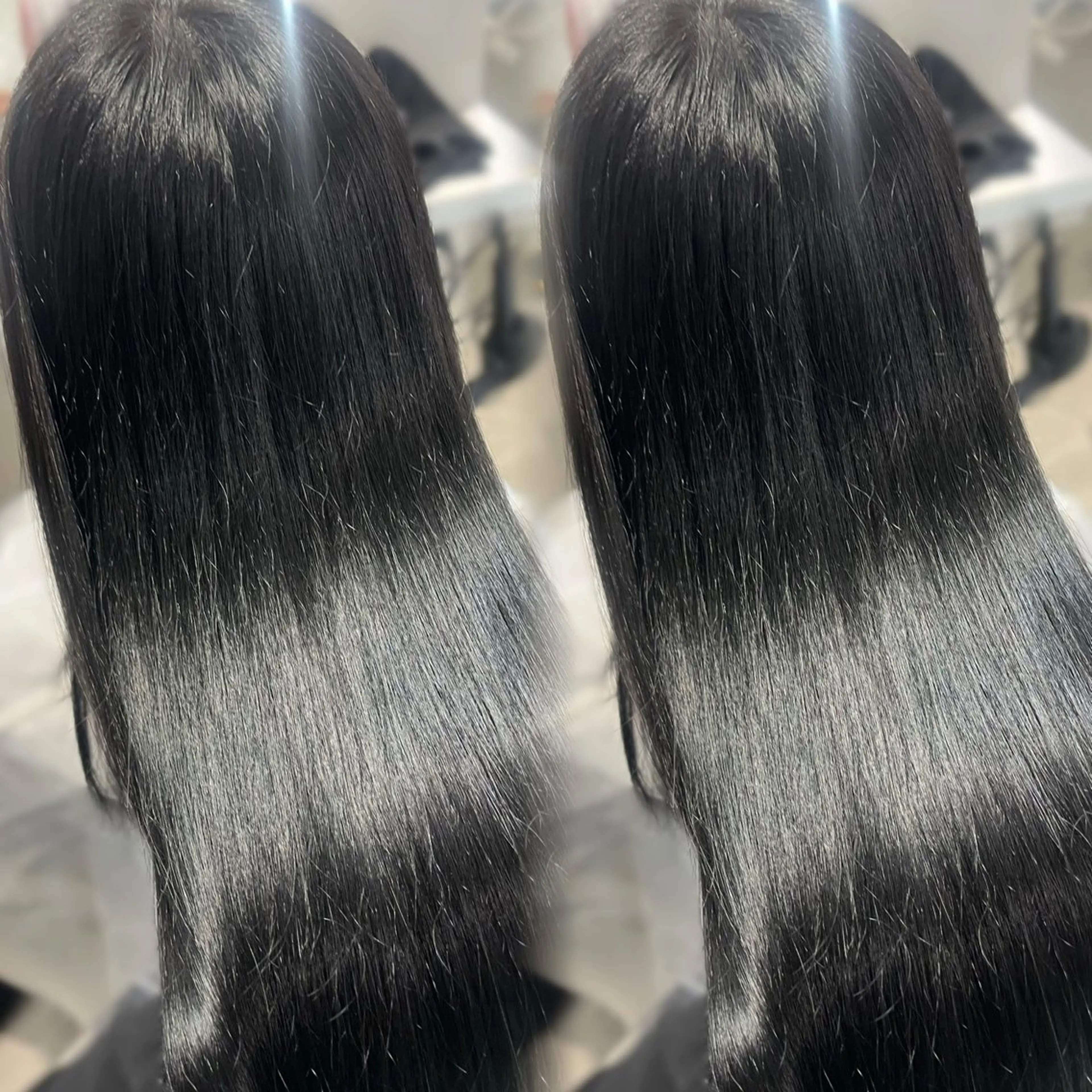 ロング カラー 韓国メンズ特化 ダウン・毛流れパーマのヘアスタイル