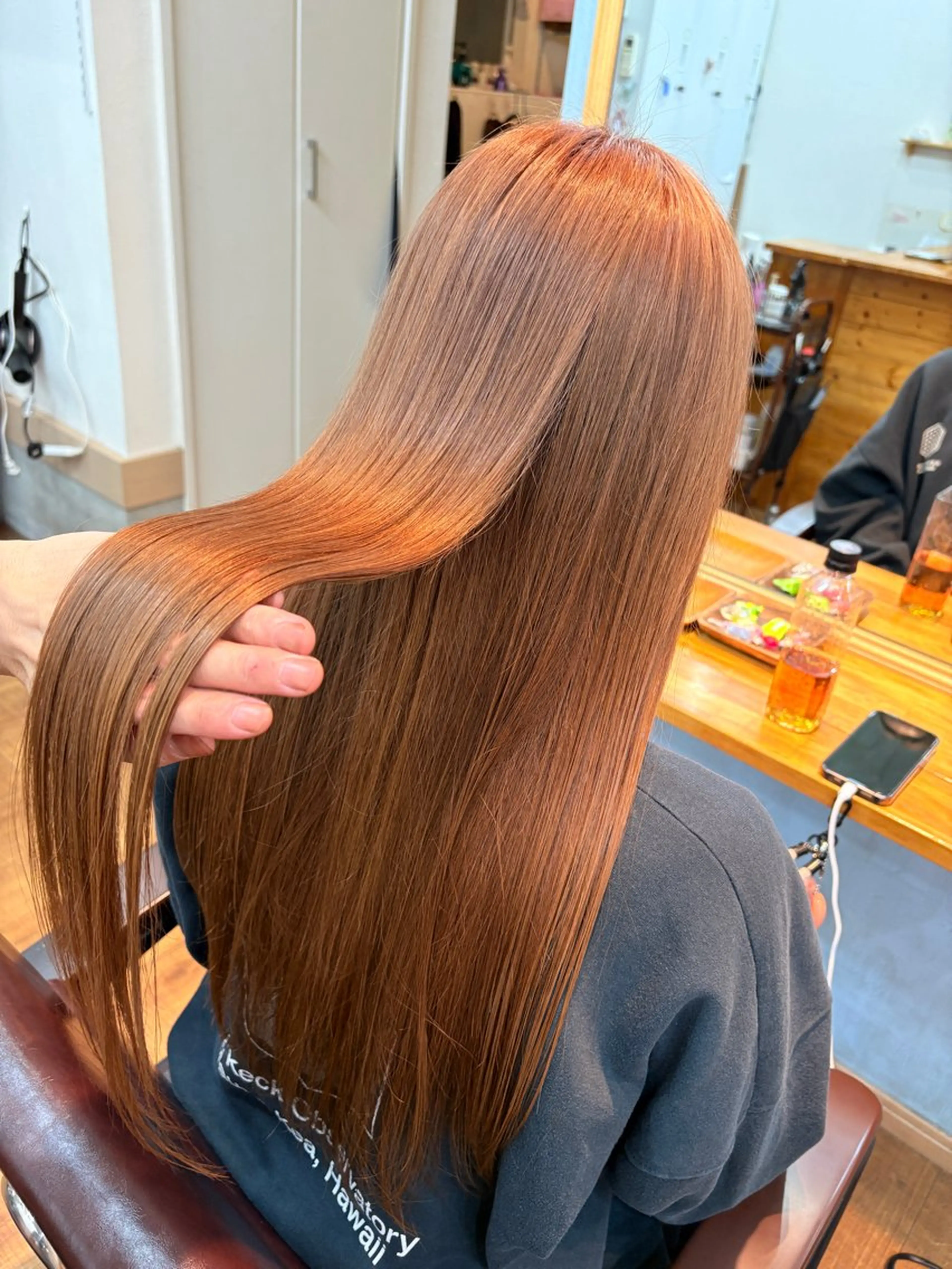 ロング カラー ヘアカラー トリートメント 髪質改善🌿‬/艶感 /髙木 優人のヘアスタイル